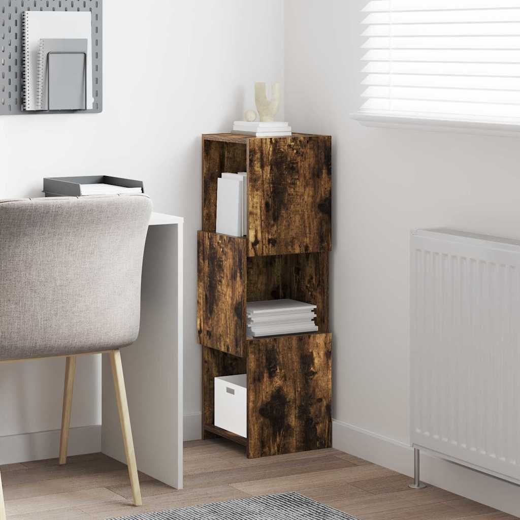 Hjørneskap Røkt eik 30,5x30x95cm Konstruert tre