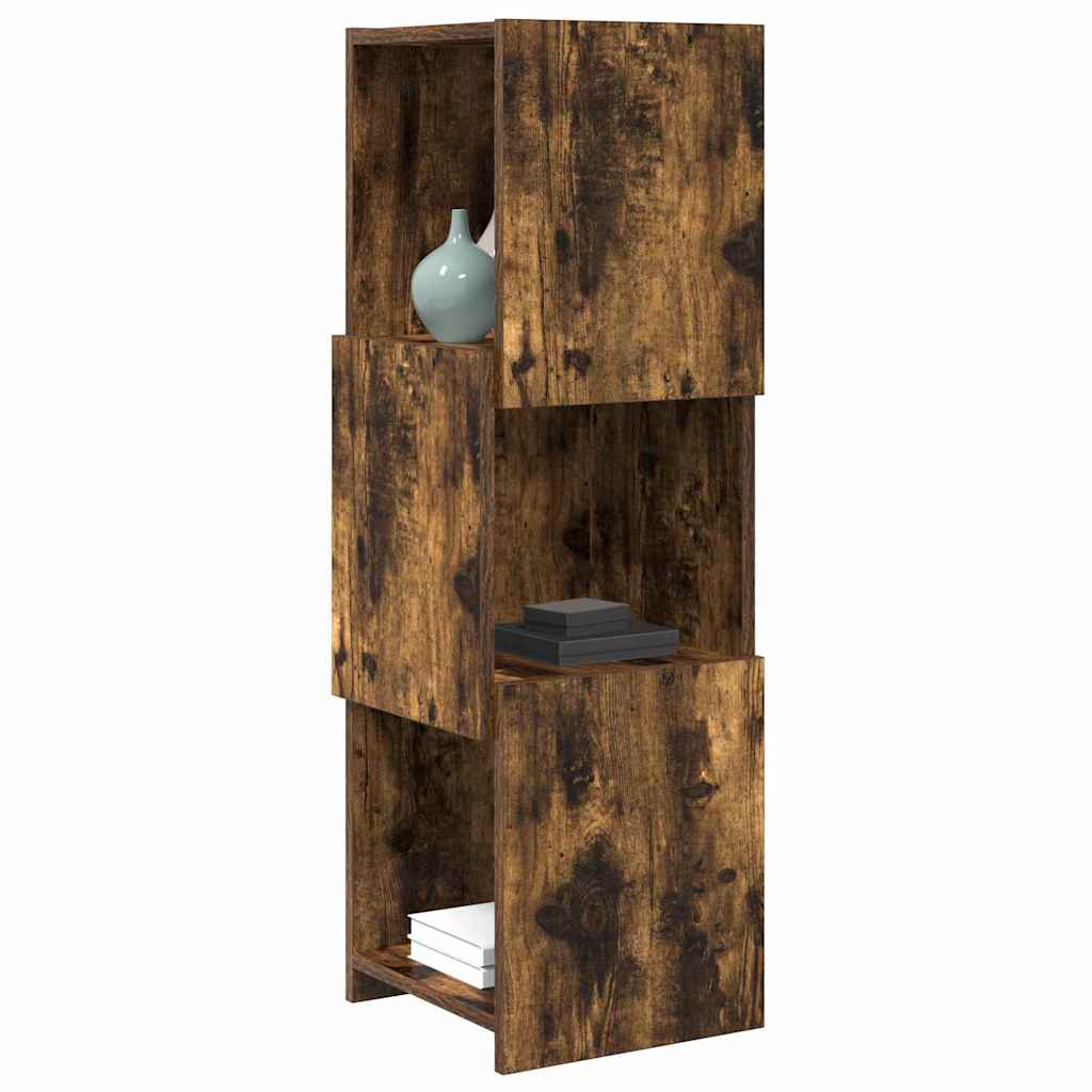 Hjørneskap Røkt eik 30,5x30x95cm Konstruert tre