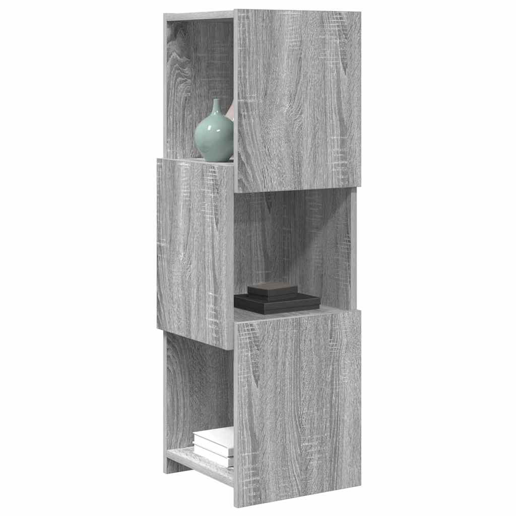 Hjørneskap 30,5x30x95cm Konstruert tre Grå Sonoma