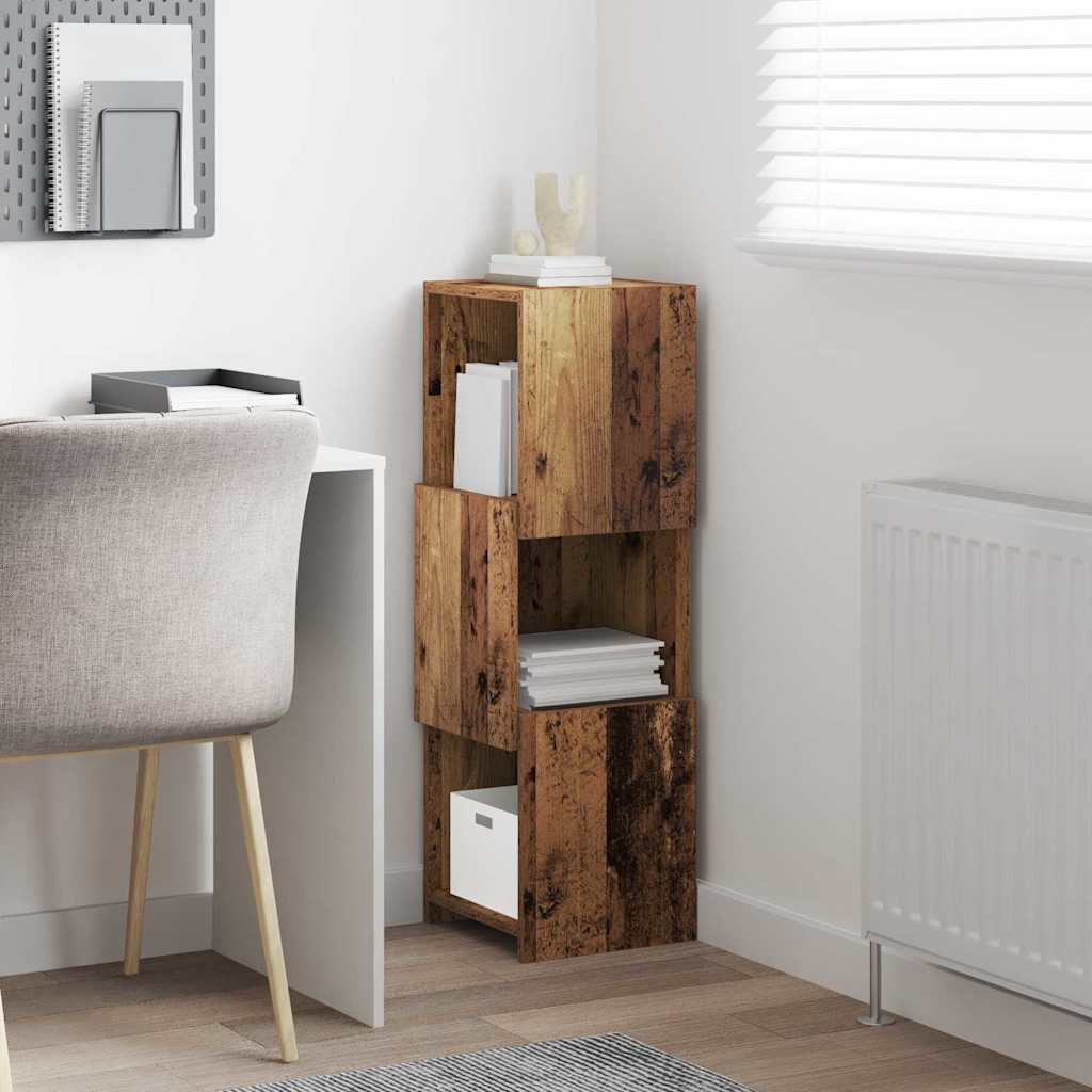 Hjørneskap Gammelt tre 30,5x30x95cm Konstruert tre