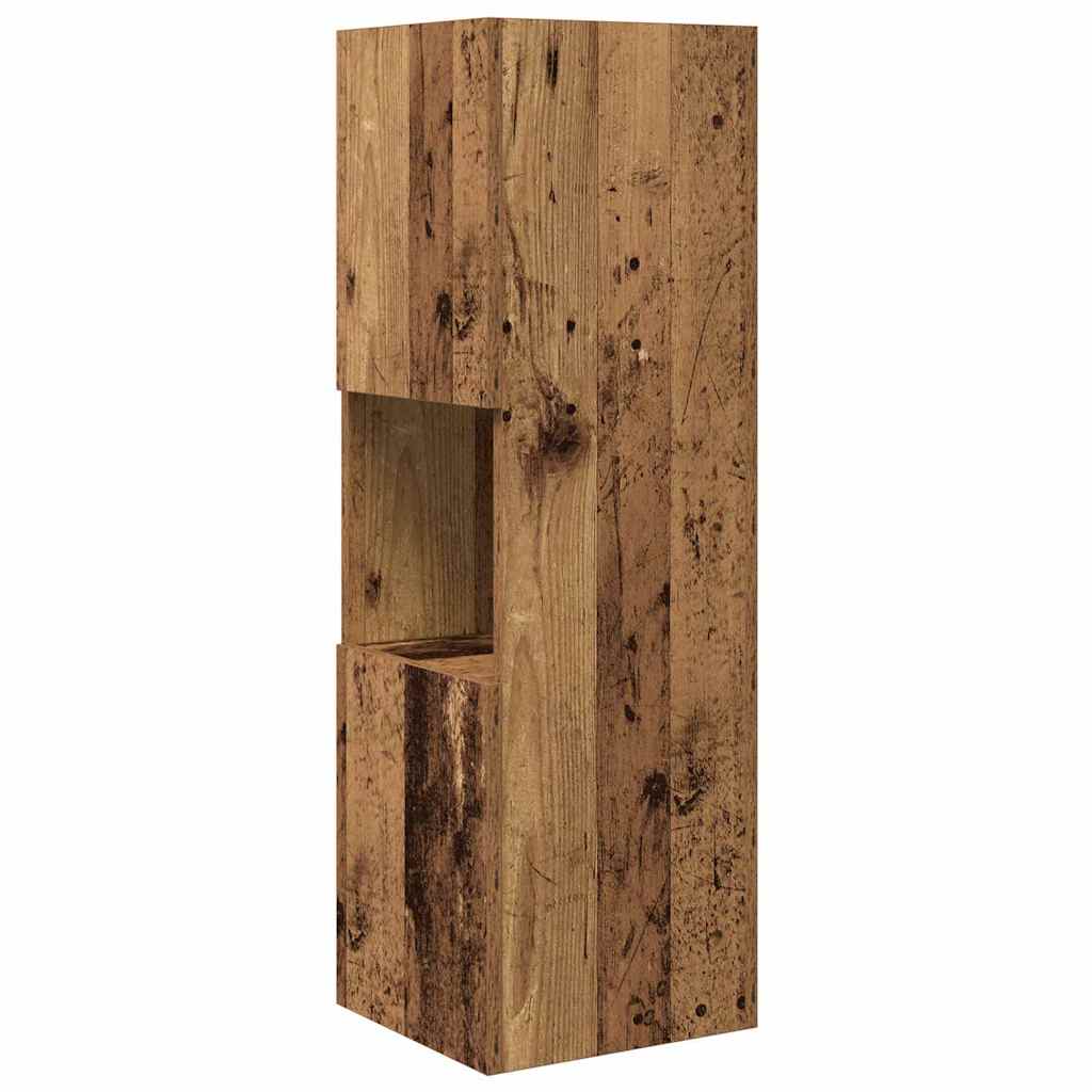 Hjørneskap Gammelt tre 30,5x30x95cm Konstruert tre