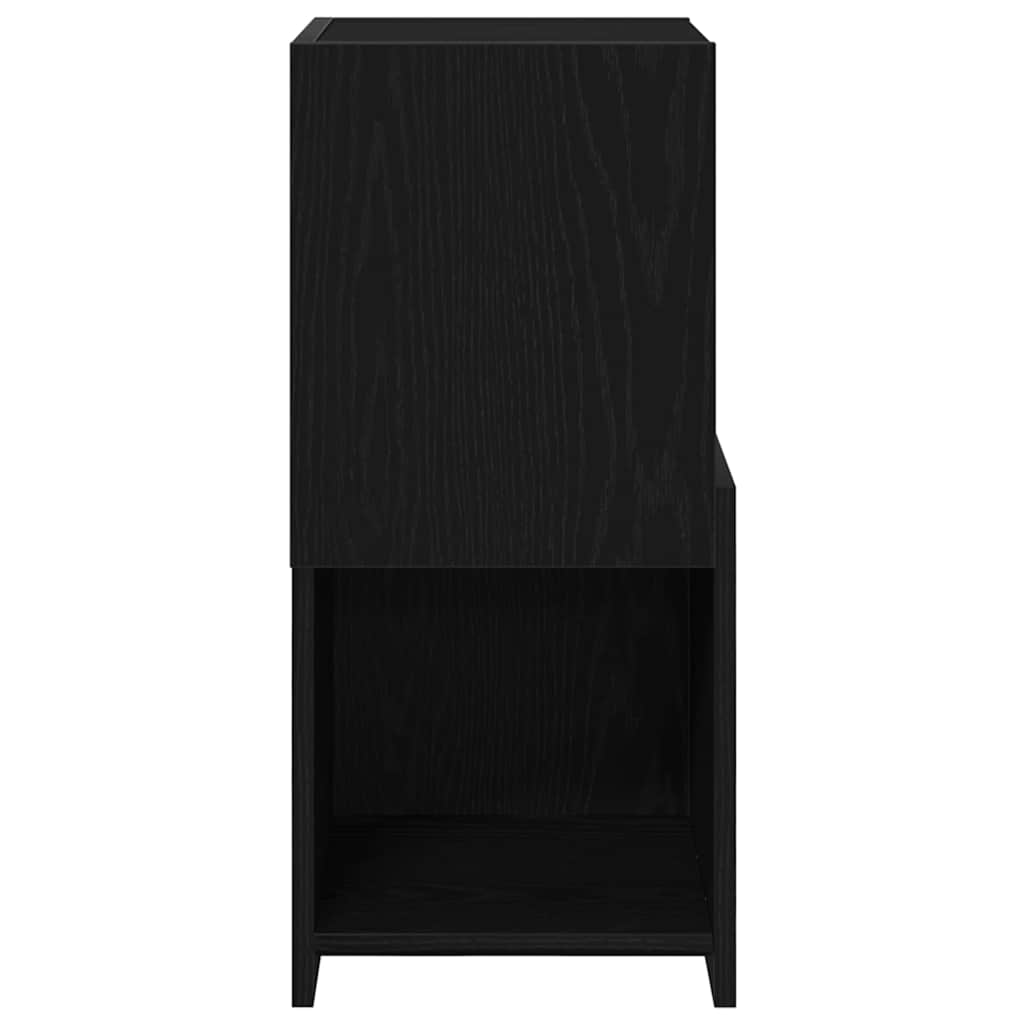 Hjørneskap 30,5x30x65cm Konstruert tre Svart Eik