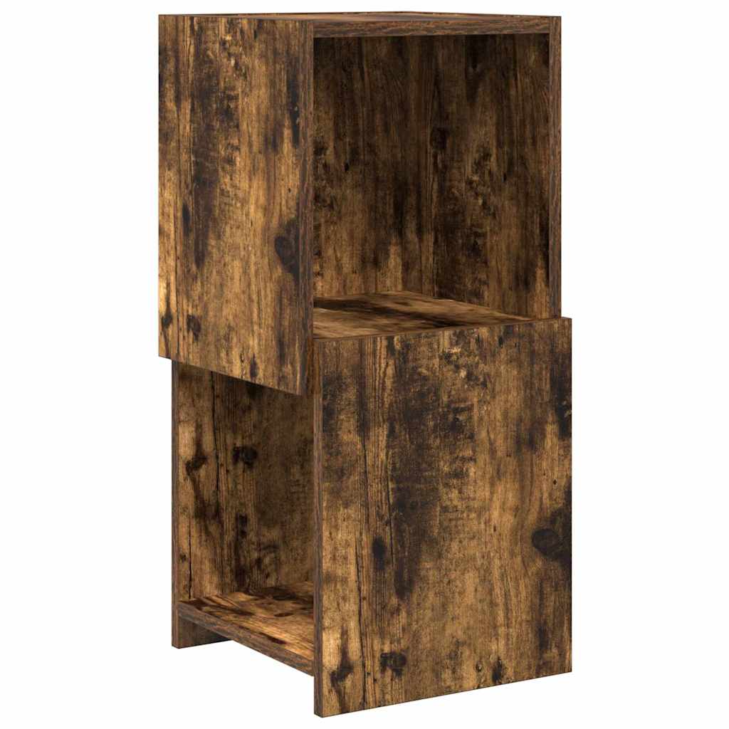 Hjørneskap 30,5x30x65cm Konstruert tre Røkt eik