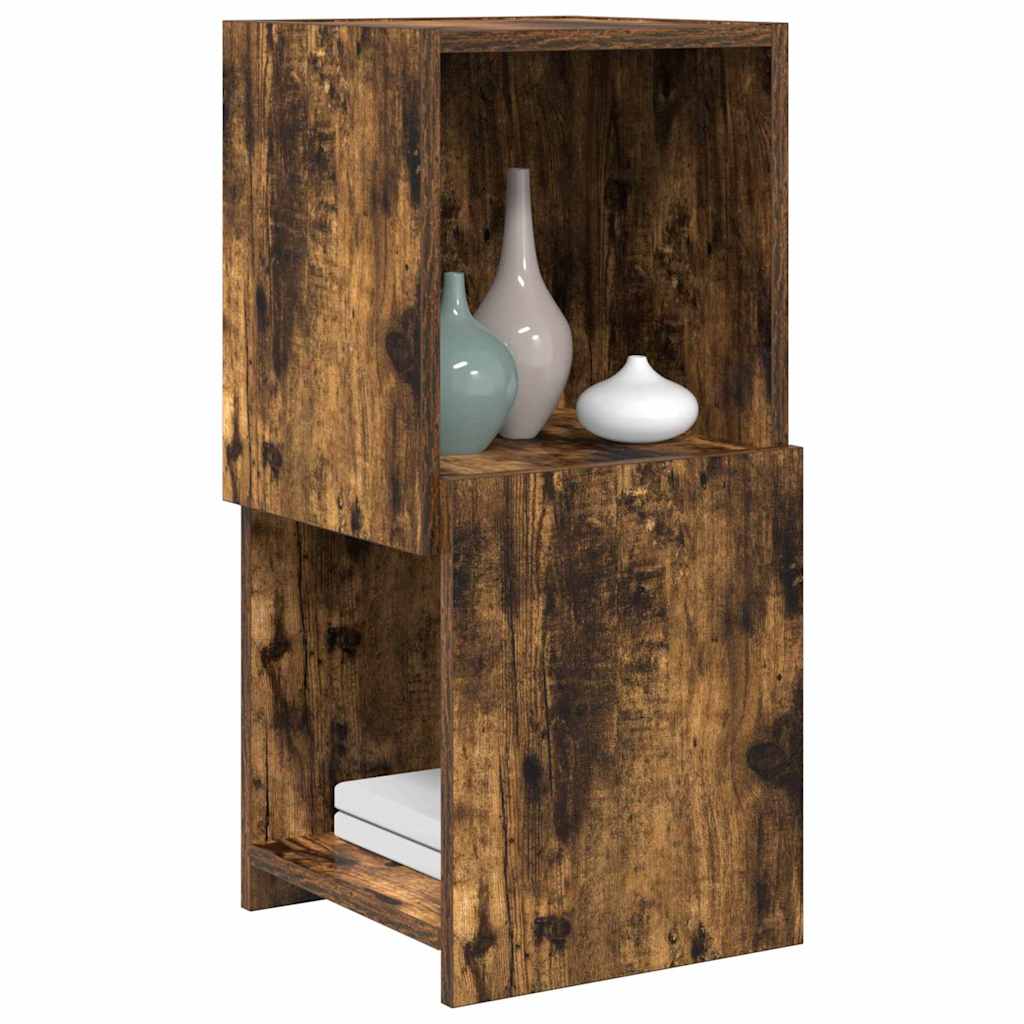 Hjørneskap 30,5x30x65cm Konstruert tre Røkt eik