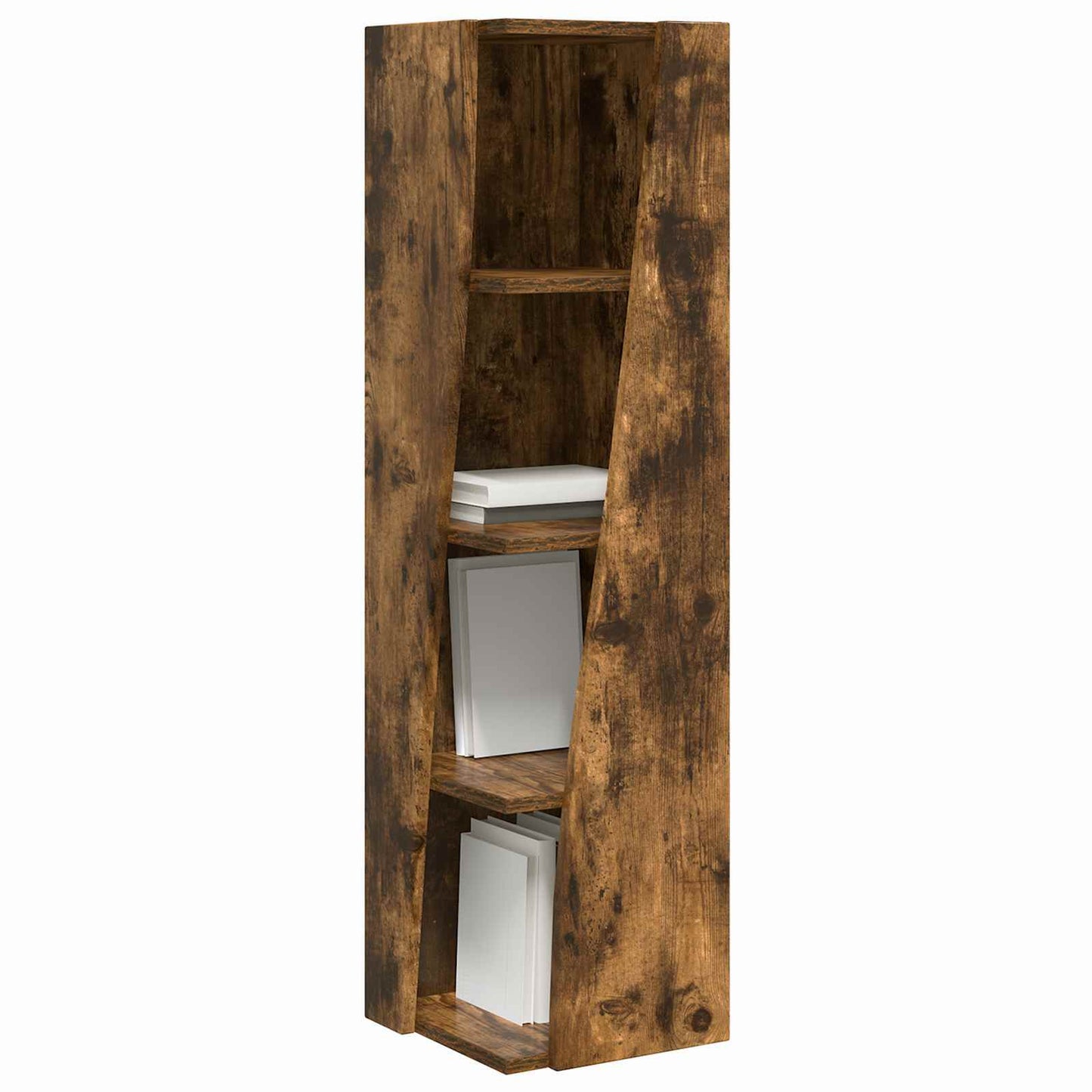 Hjørneskap Røkt eik 27,5x27x102cm Konstruert tre