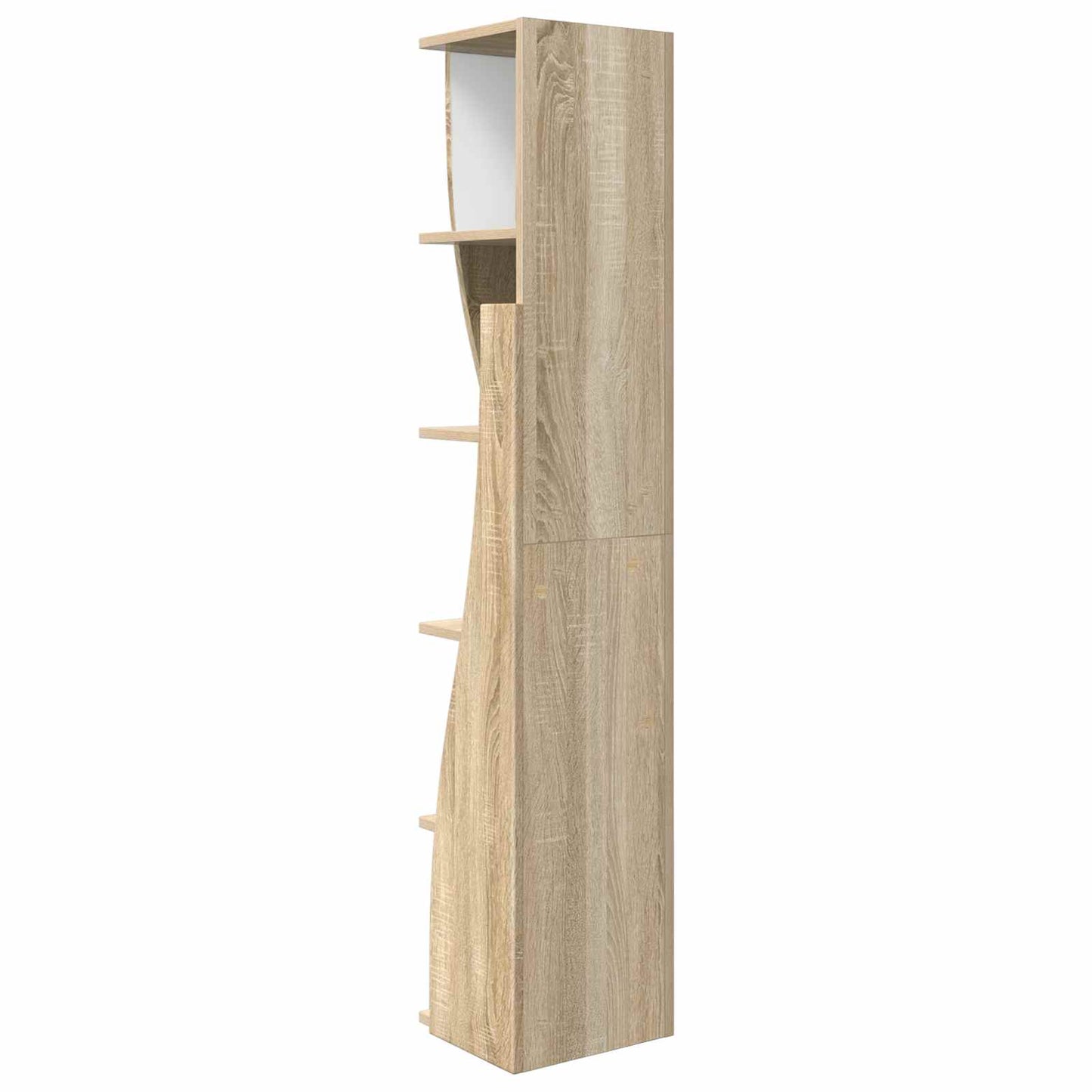 Hjørneskap 27,5x27x140cm Konstruert tre Sonoma eik