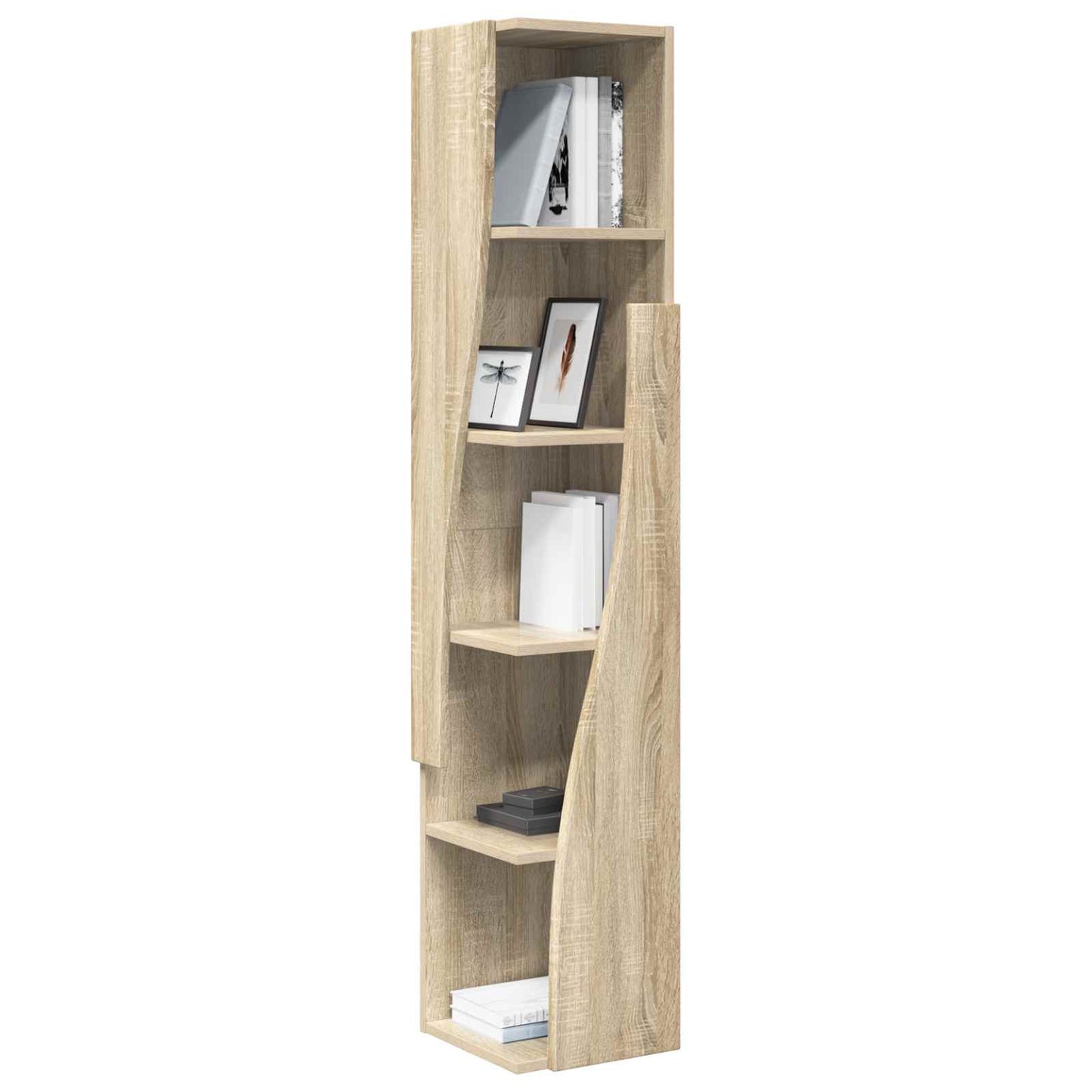 Hjørneskap 27,5x27x140cm Konstruert tre Sonoma eik