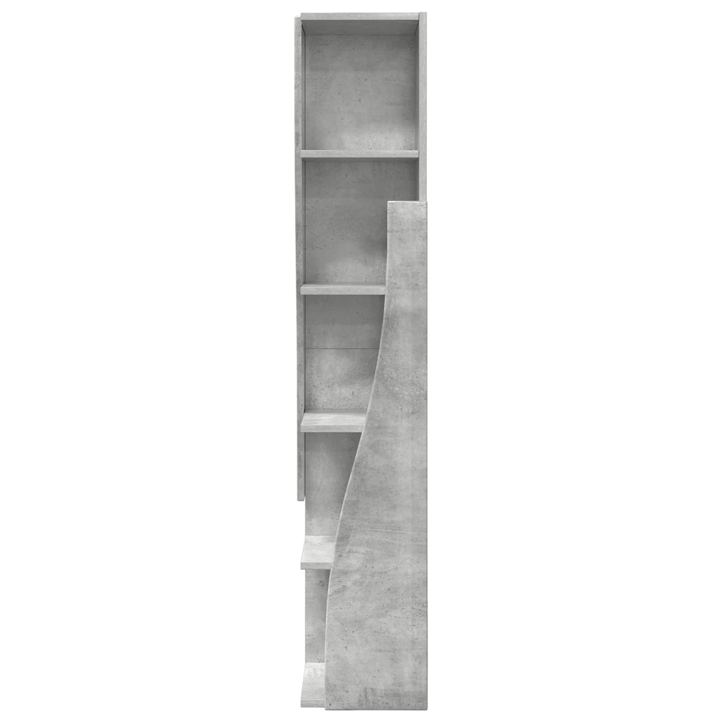 Hjørneskap 27,5x27x140cm Konstruert tre Betonggrå