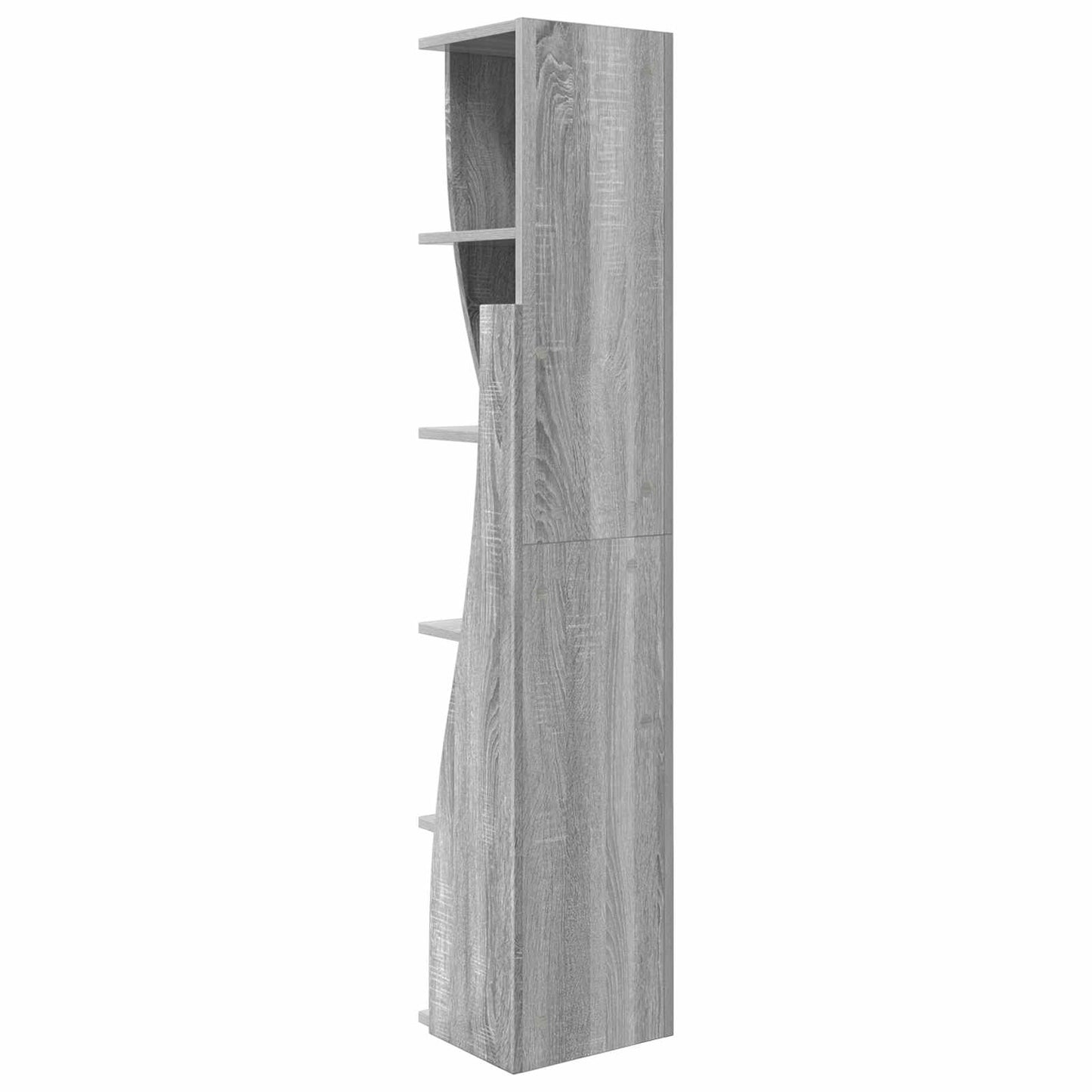 Hjørneskap 27,5x27x140cm Konstruert tre Grå Sonoma