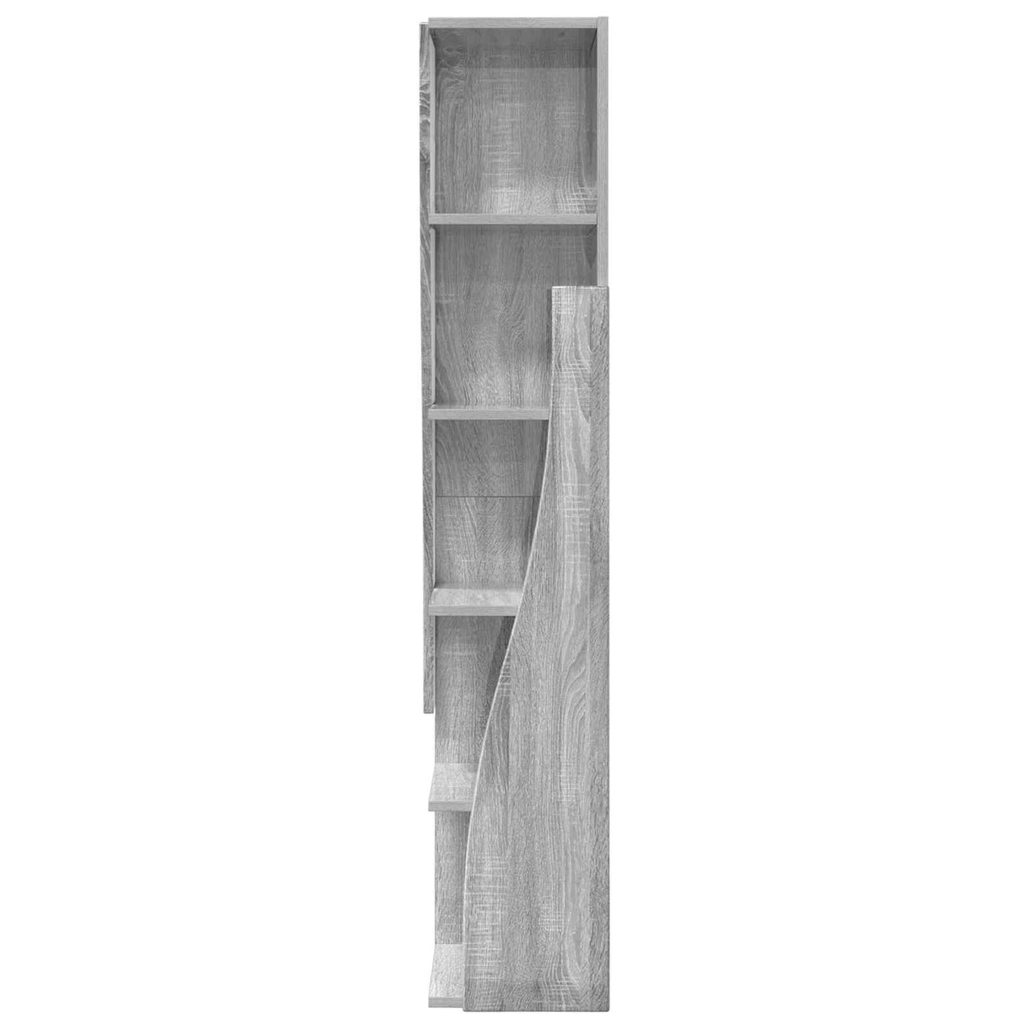 Hjørneskap 27,5x27x140cm Konstruert tre Grå Sonoma