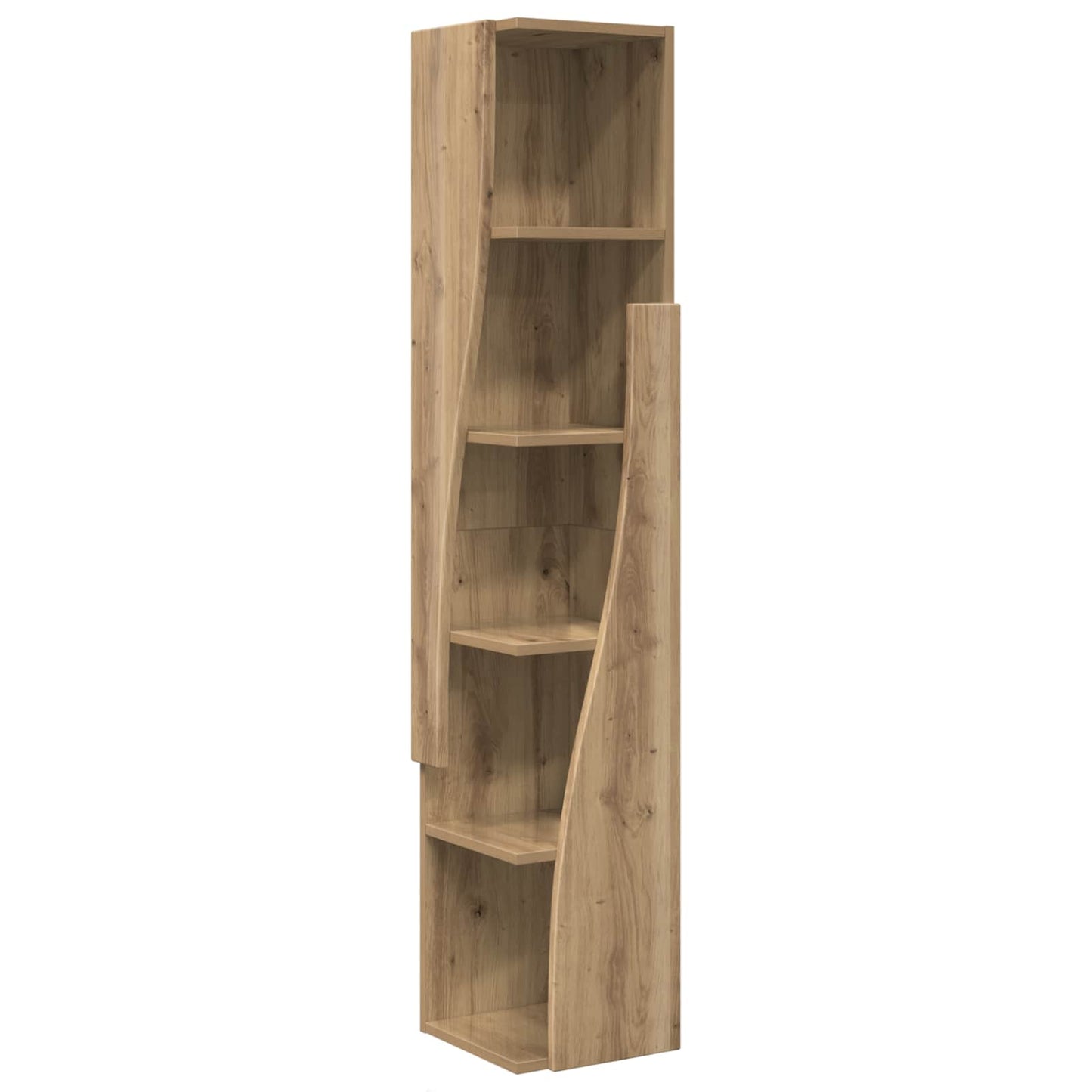 Hjørneskap 27,5x27x140cm Konstruert tre Artisan Eik