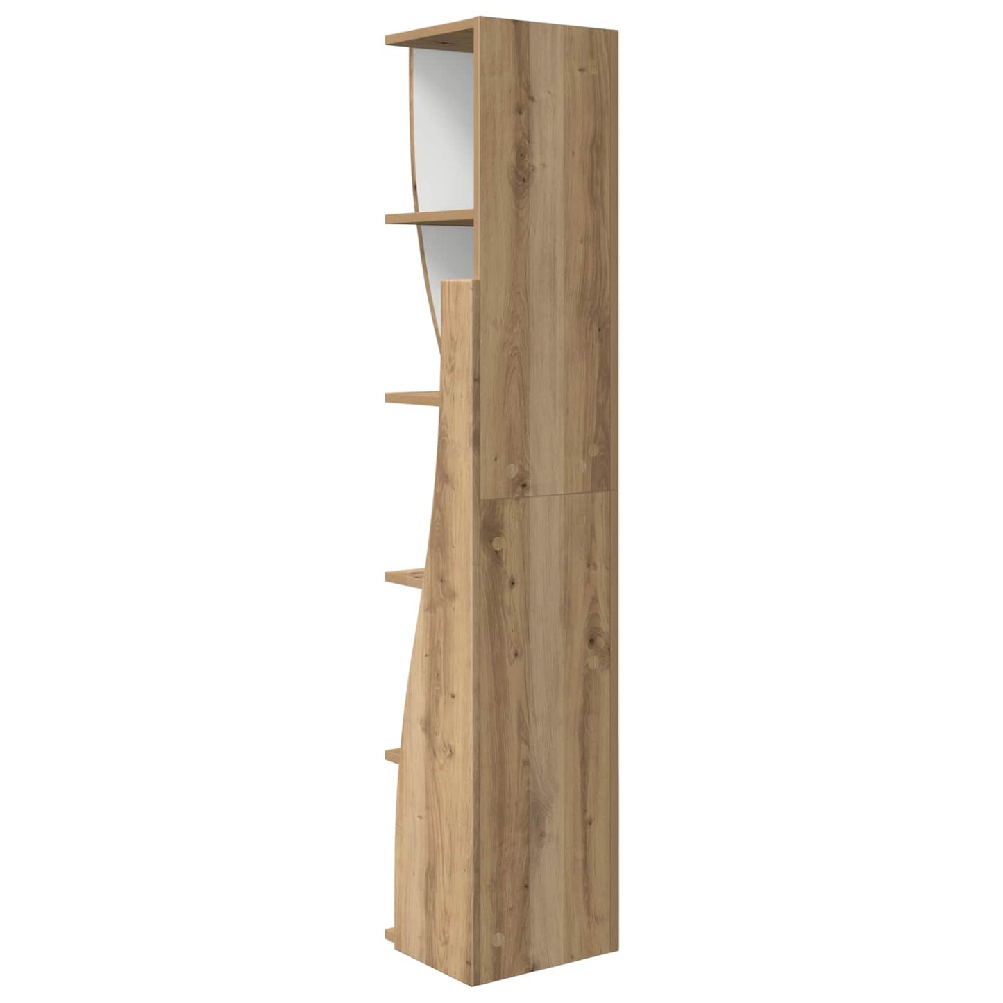 Hjørneskap 27,5x27x140cm Konstruert tre Artisan Eik