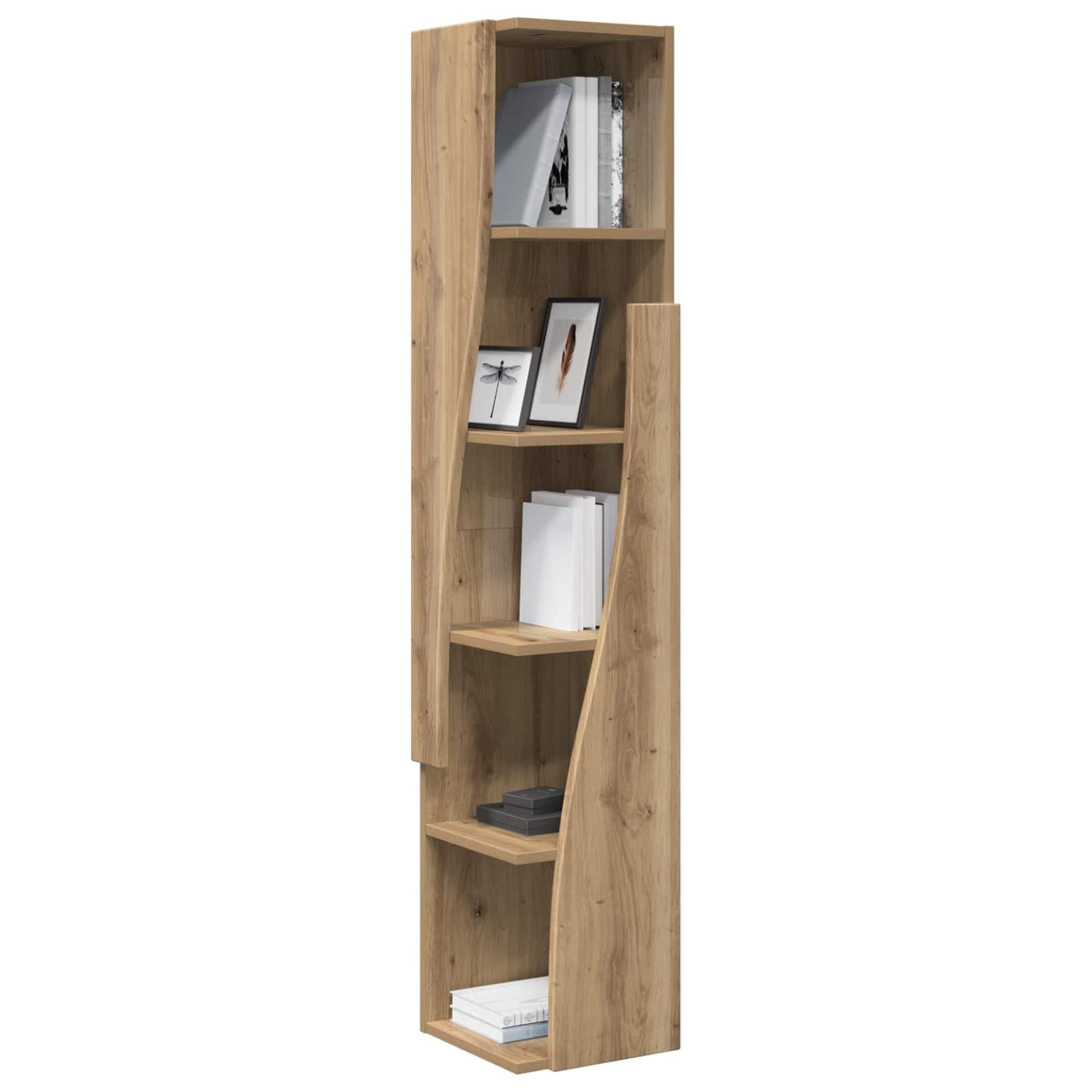 Hjørneskap 27,5x27x140cm Konstruert tre Artisan Eik