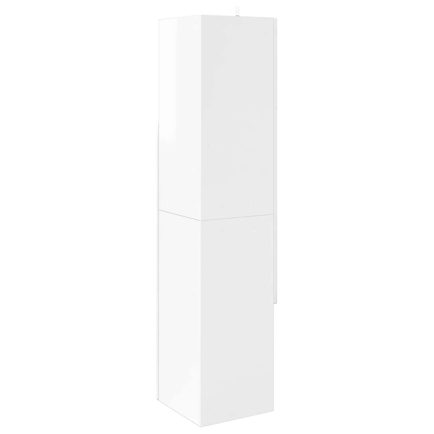 Hjørneskap 32x32x140cm Konstruert tre Høyglanset hvit
