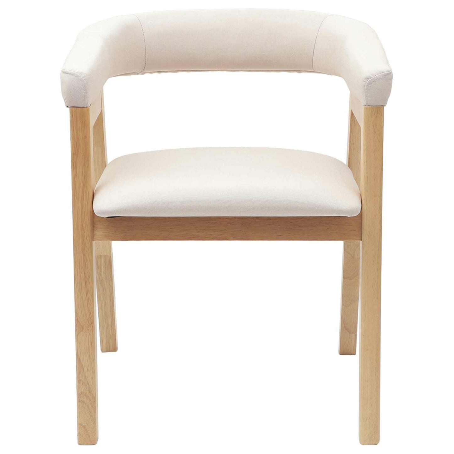 Spisestoler 2 pcs Naturlig 54 x 57 x 73 cm Solid Gummitre