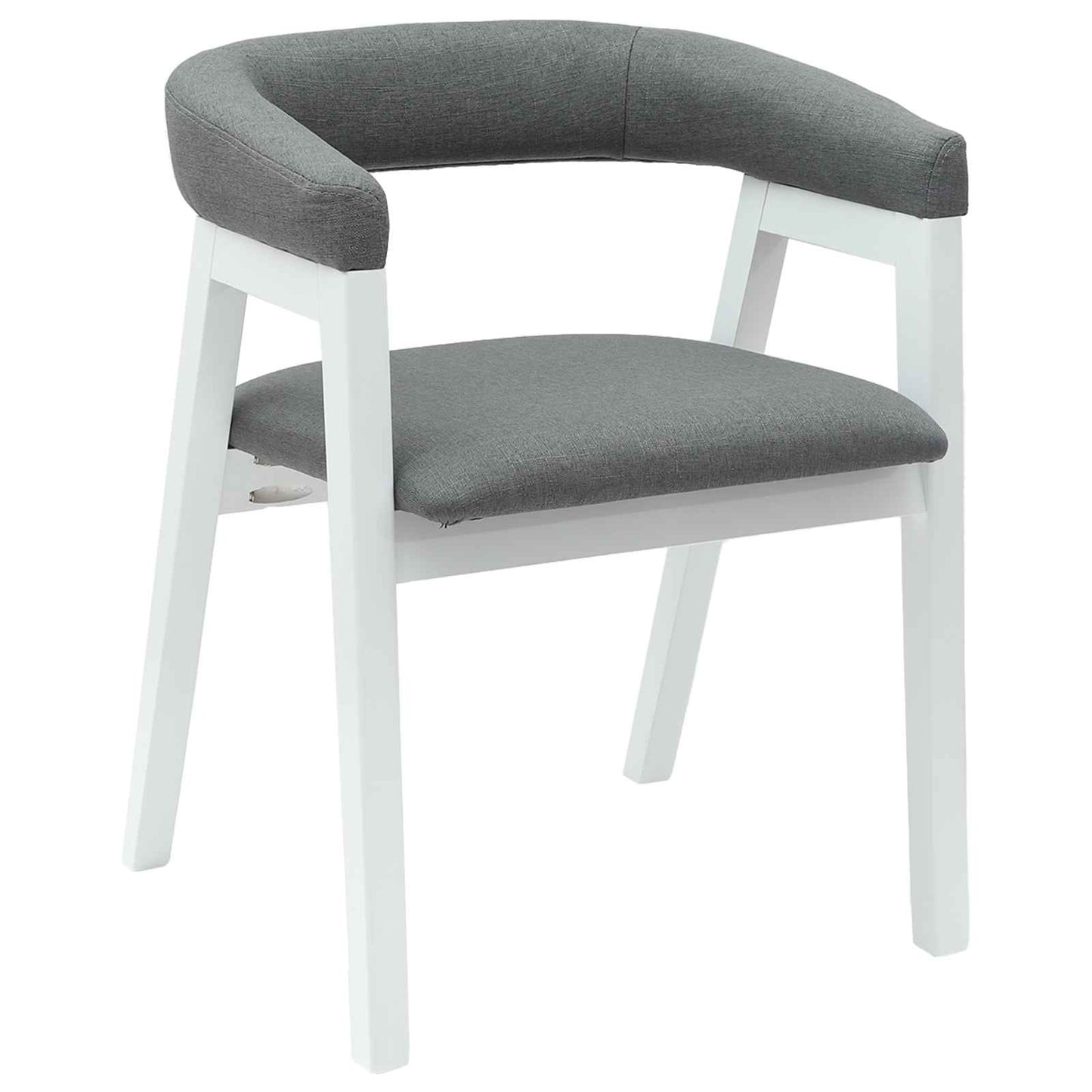 Spisestoler 2 pcs Hvit 54 x 57 x 73 cm Solid Gummitre