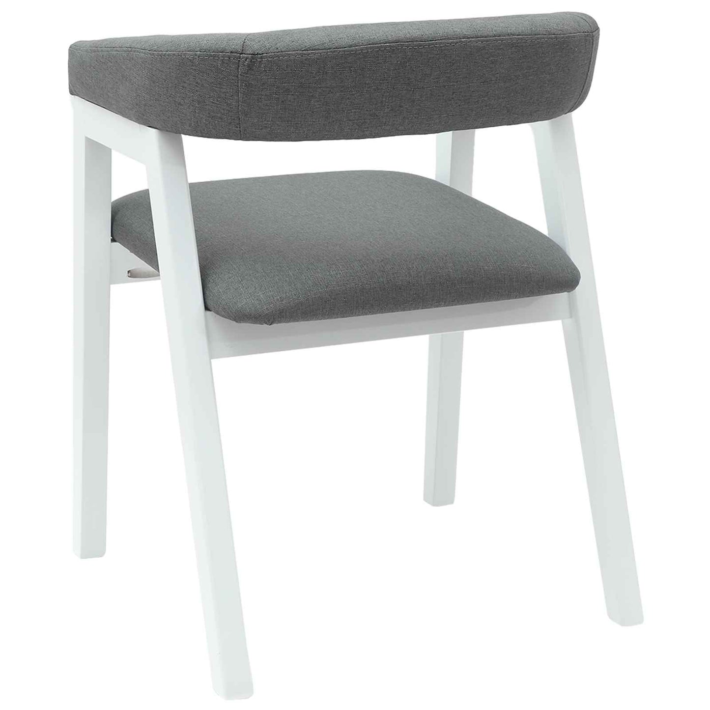 Spisestoler 2 pcs Hvit 54 x 57 x 73 cm Solid Gummitre
