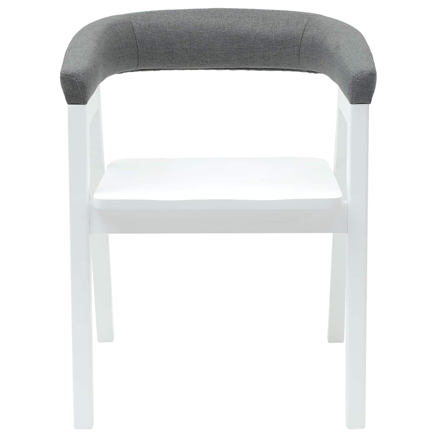 Spisestoler 2 pcs Hvit 54 x 57 x 73 cm Solid Gummitre