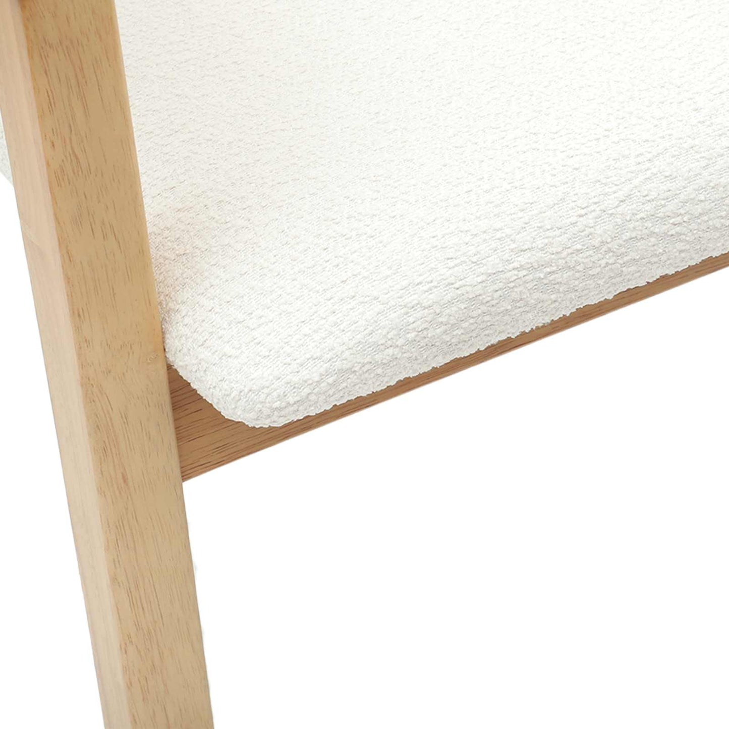 Spisestoler 2 pcs Naturlig 54 x 57 x 73 cm Solid Gummitre