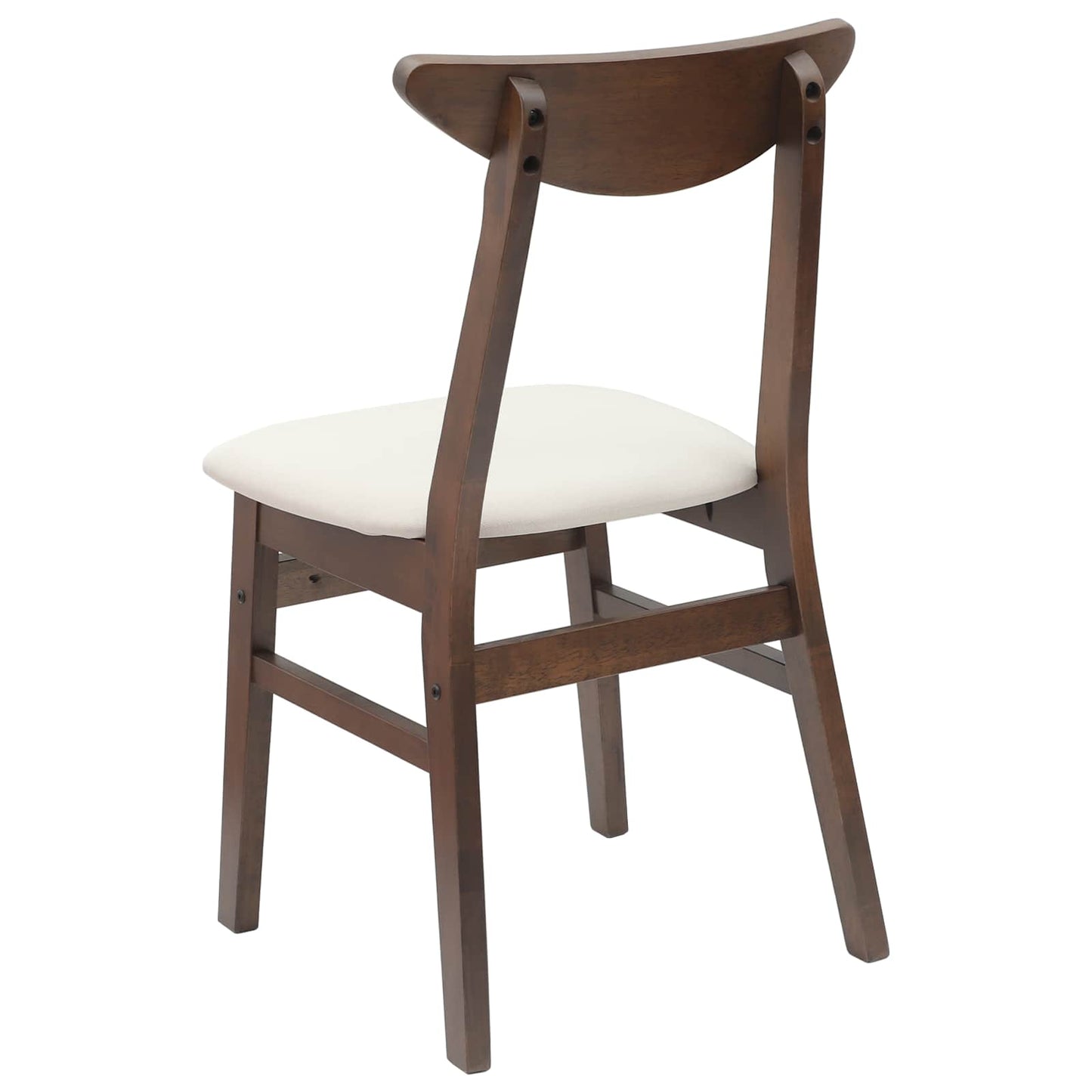 Spisestoler 2 pcs Lys Brun 42 x 47.5 x 81 cm Solid Gummitre