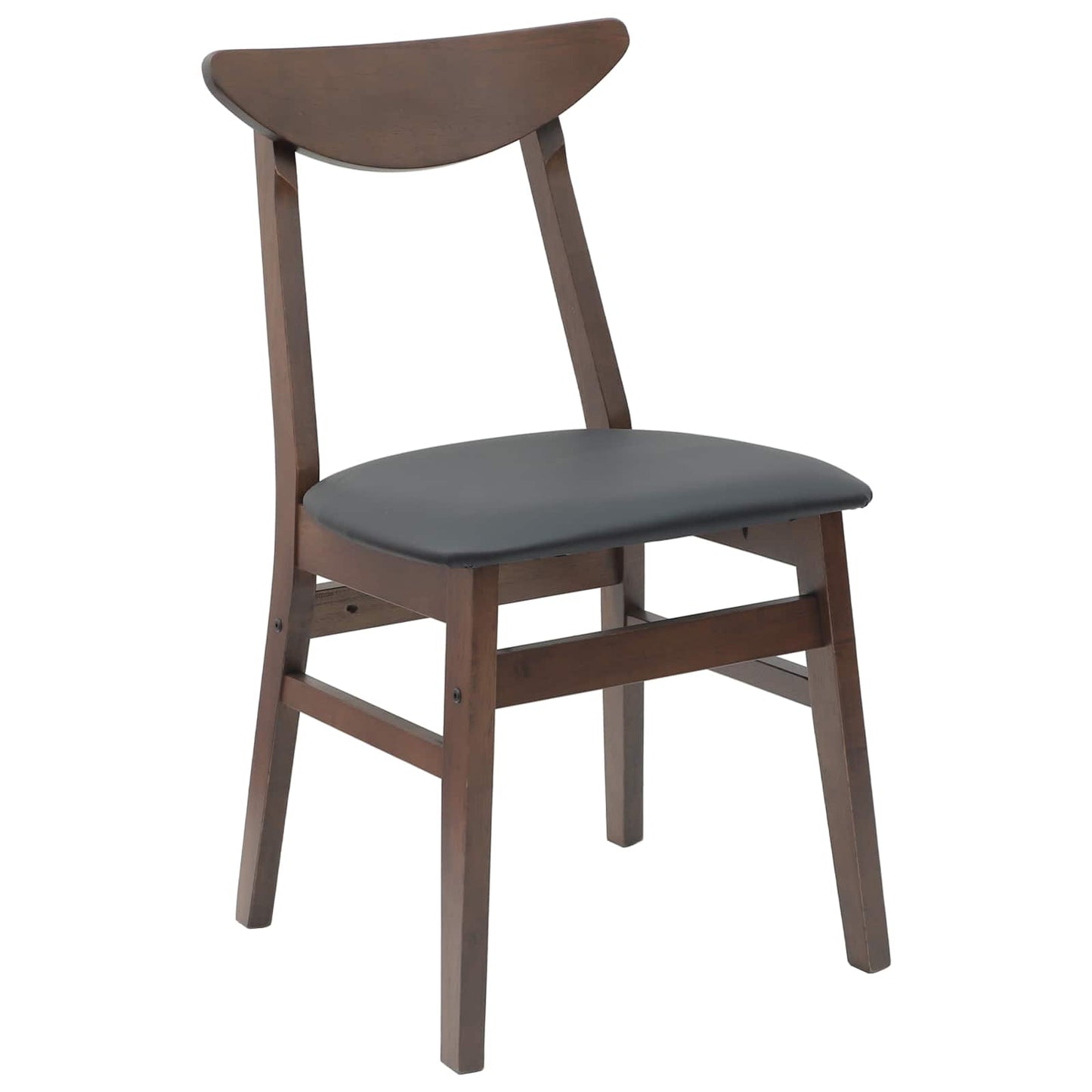 Spisestoler 2 pcs Lys Brun 42 x 47.5 x 81 cm Solid Gummitre