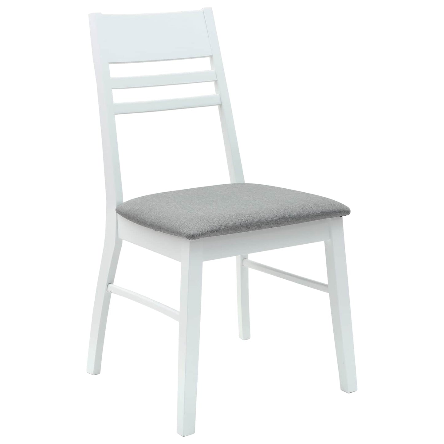 Spisestoler 2 pcs Hvit 43 x 54 x 89 cm Solid Gummitre