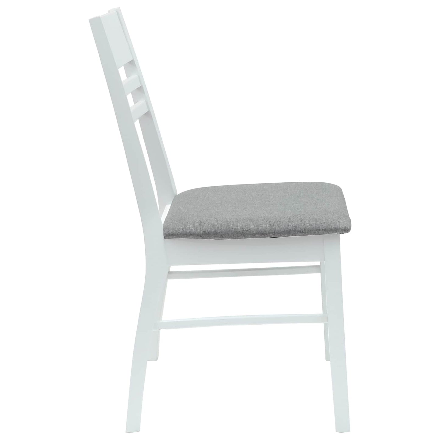 Spisestoler 2 pcs Hvit 43 x 54 x 89 cm Solid Gummitre