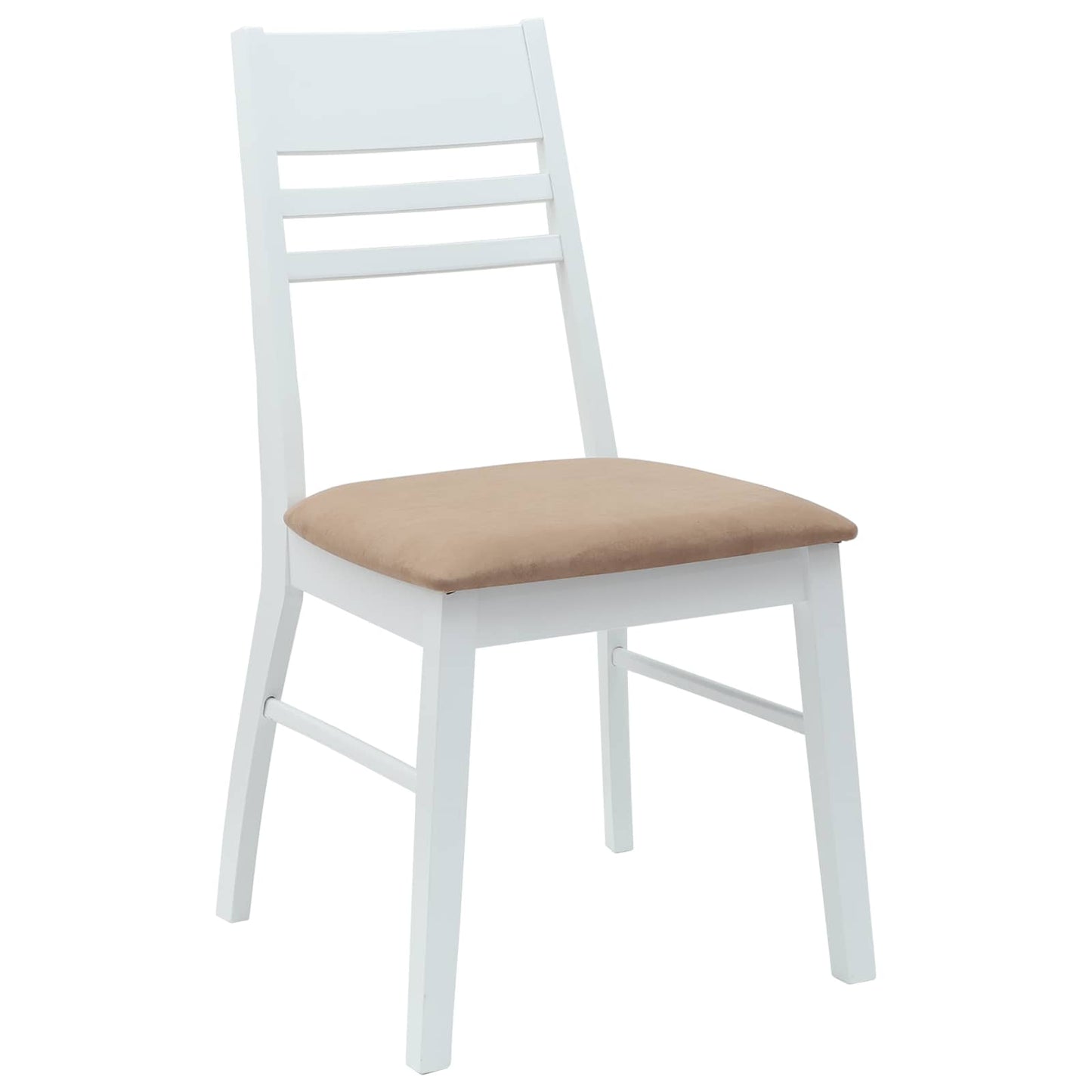 Spisestoler 2 pcs Hvit 43 x 54 x 89 cm Solid Gummitre
