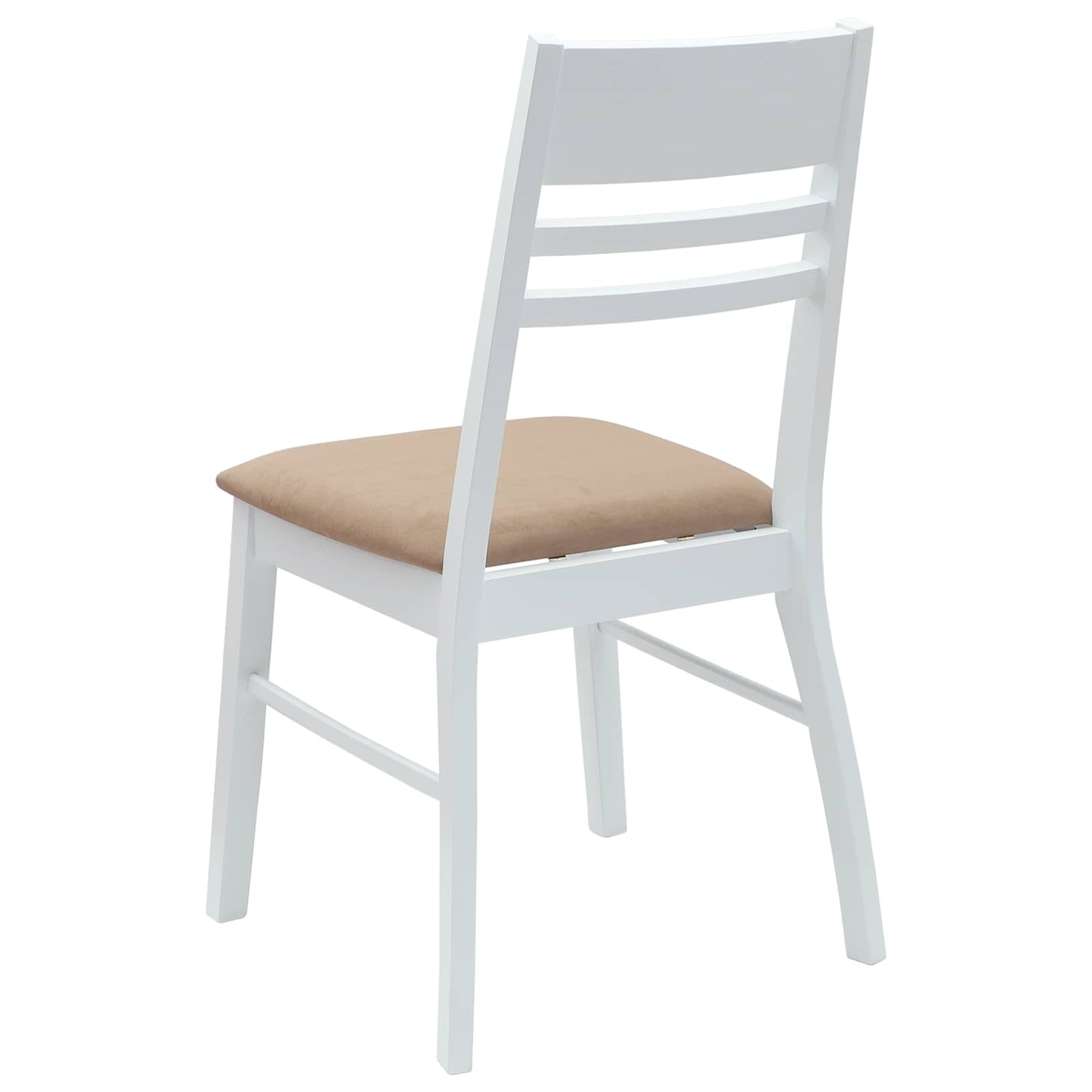 Spisestoler 2 pcs Hvit 43 x 54 x 89 cm Solid Gummitre