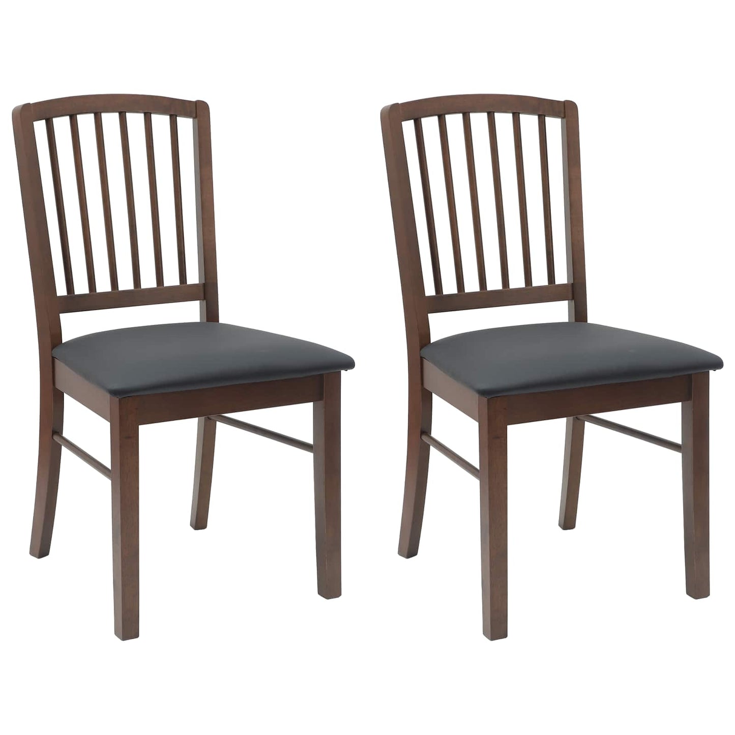 Spisestoler 2 pcs Lys Brun 50 x 52,5 x 91 cm Solid Gummitre
