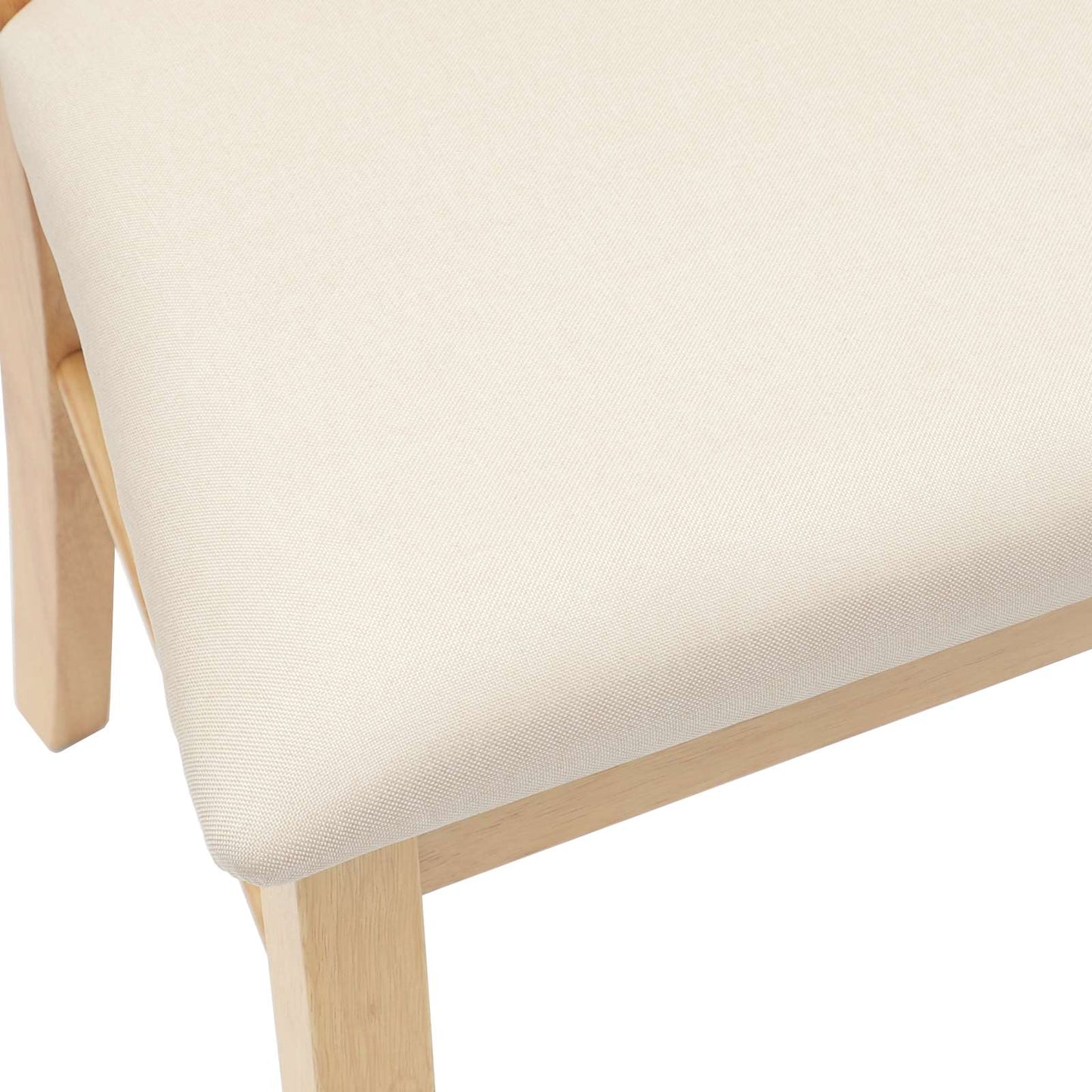 Spisestoler 2 pcs Naturlig 50 x 52,5 x 91 cm Solid Gummitre