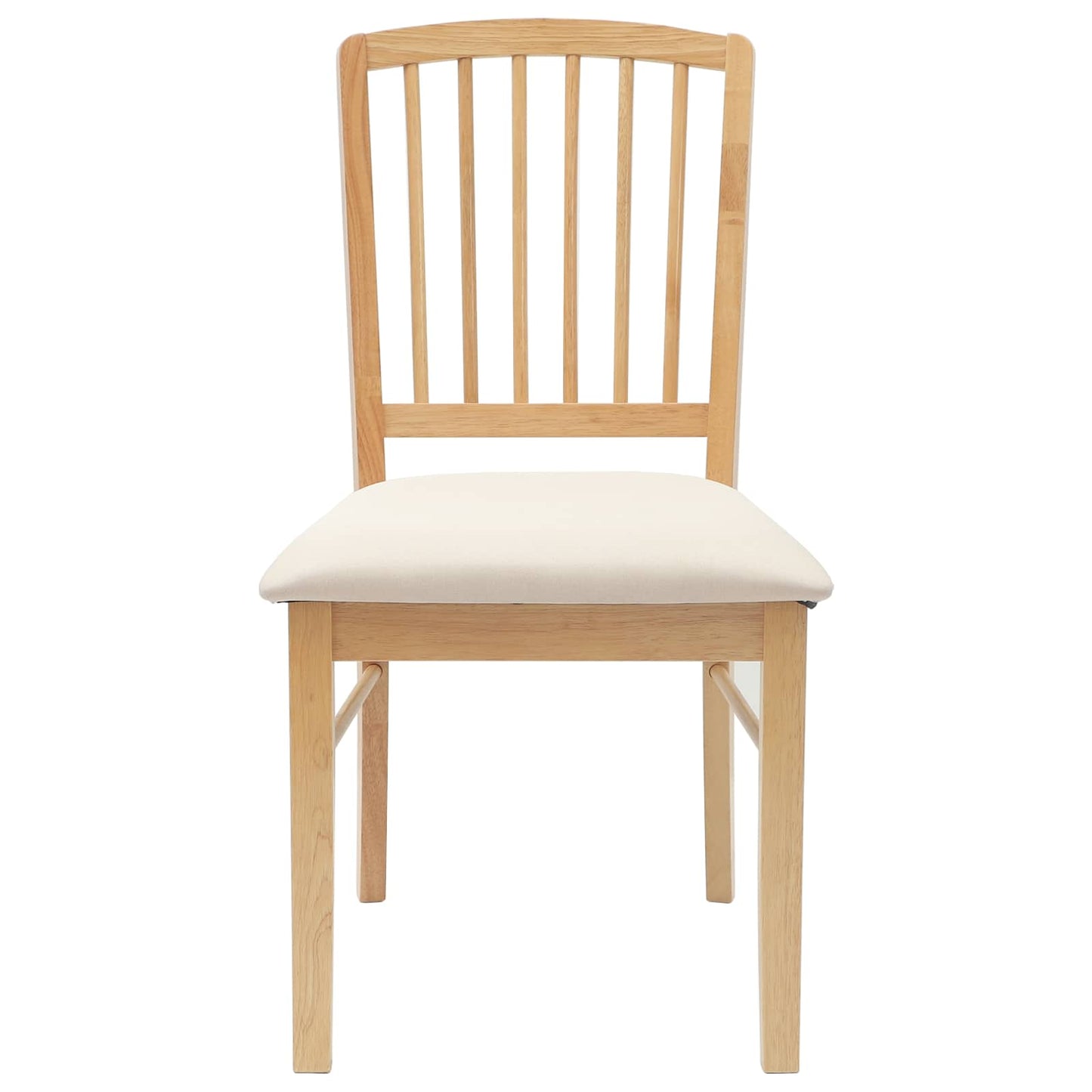 Spisestoler 2 pcs Naturlig 50 x 52,5 x 91 cm Solid Gummitre