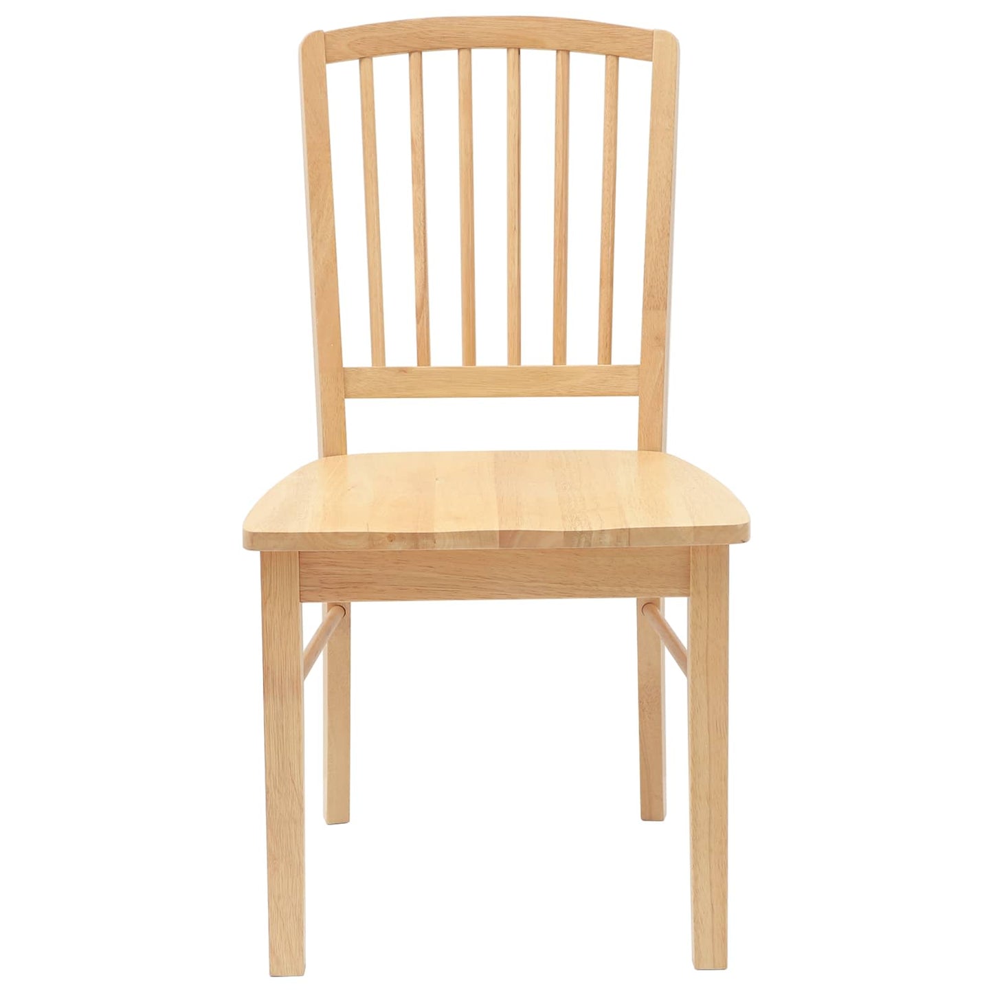 Spisestoler 2 pcs Naturlig 50 x 52,5 x 91 cm Solid Gummitre