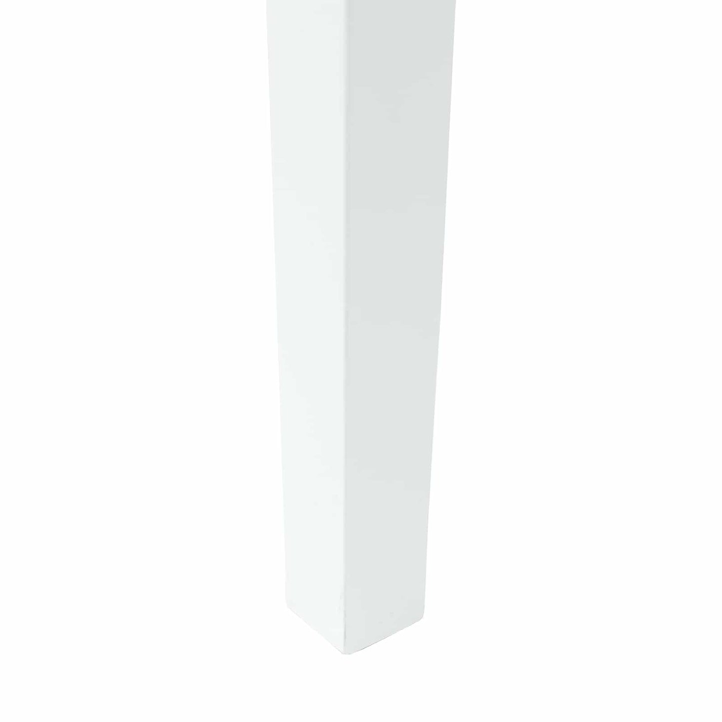 Spisestoler 2 stk. Solid Gummitre Hvit 50 x 52,5 x 91 cm