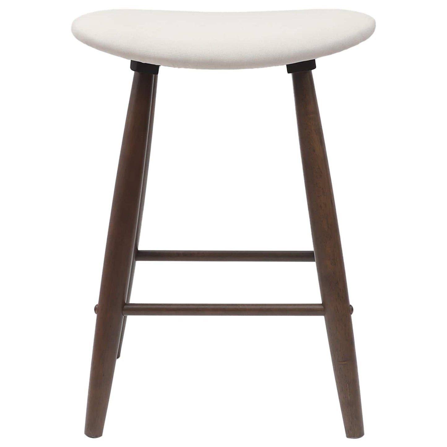 Spisestoler 2 stk. Solid Gummitre Lys Brun 46 x 37 x 63 cm