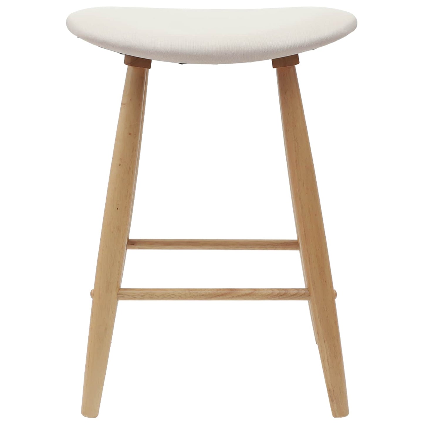 Spisestoler 2 pcs Naturlig 46 x 37 x 63 cm Solid Gummitre