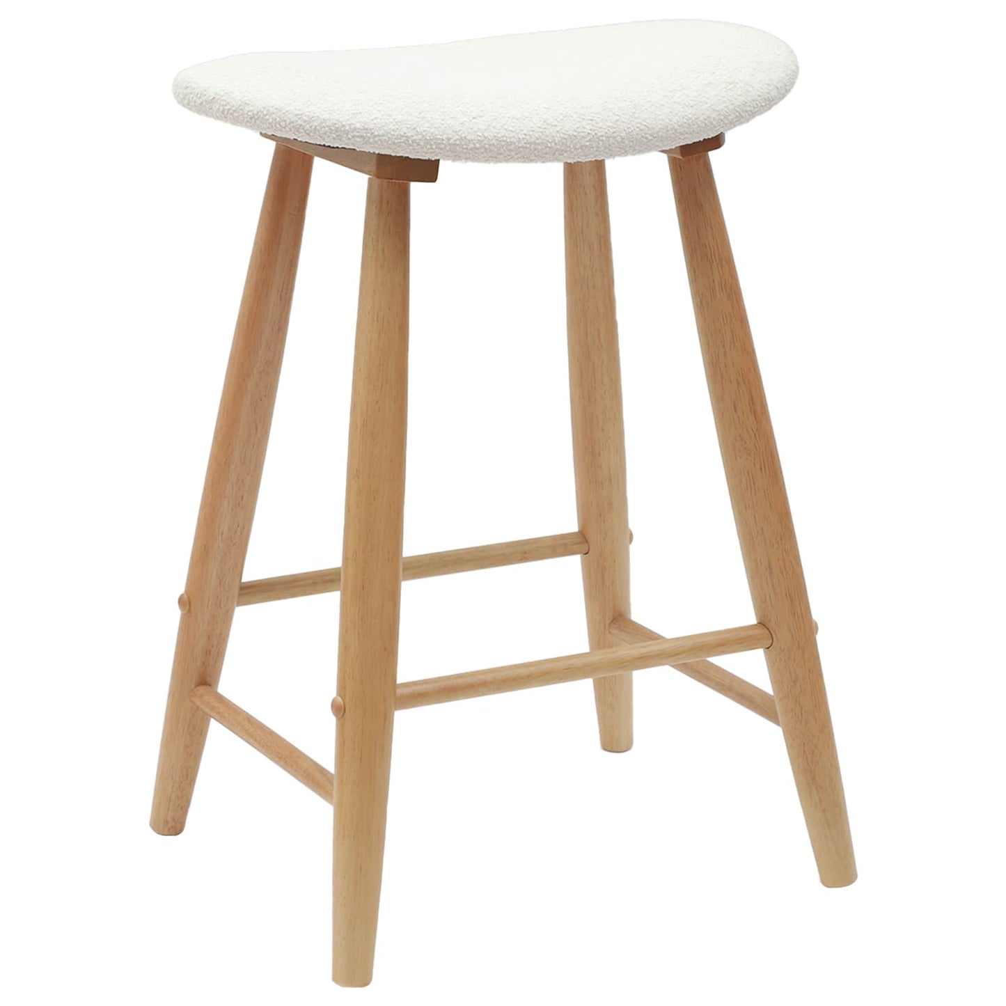 Spisestoler 2 pcs Naturlig 46 x 37 x 63 cm Solid Gummitre vidaXL