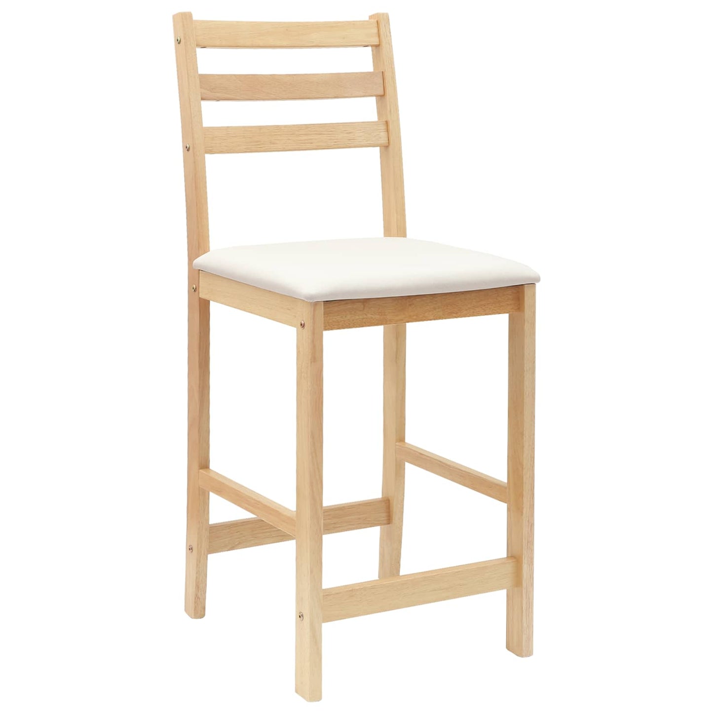 Spisestoler 2 pcs Naturlig 40 x 47,5 x 99,5 cm Solid Gummitre vidaXL