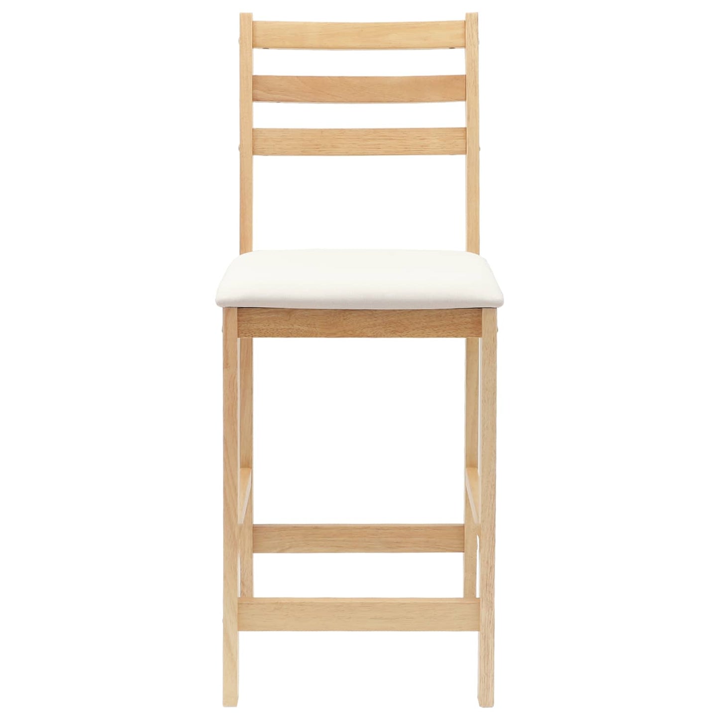 Spisestoler 2 pcs Naturlig 40 x 47,5 x 99,5 cm Solid Gummitre vidaXL