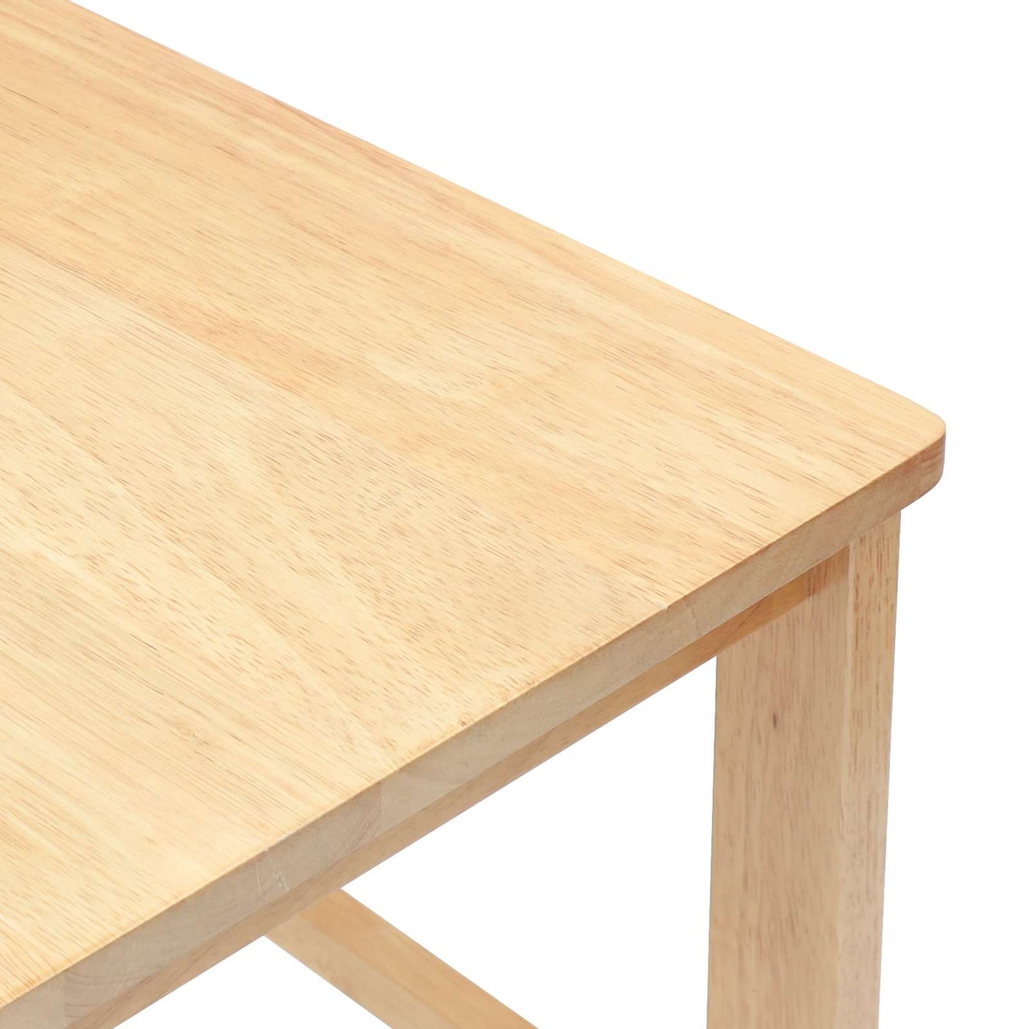Spisestoler 2 pcs Naturlig 40 x 47,5 x 99,5 cm Solid Gummitre vidaXL
