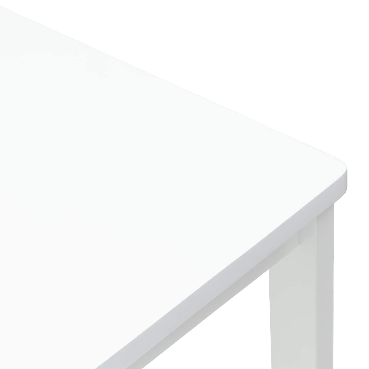 Spisestoler 2 pcs Hvit 40 x 47,5 x 99,5 cm Solid Gummitre vidaXL