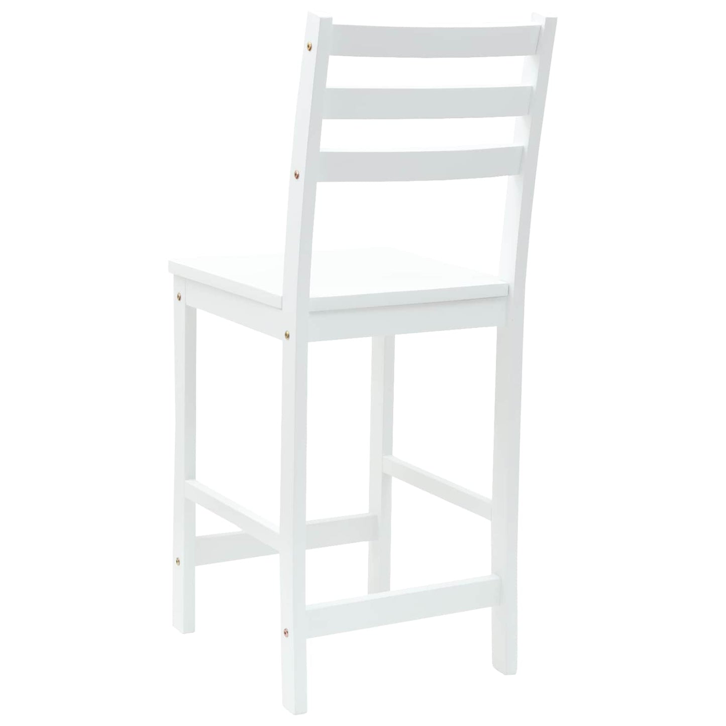Spisestoler 2 pcs Hvit 40 x 47,5 x 99,5 cm Solid Gummitre vidaXL
