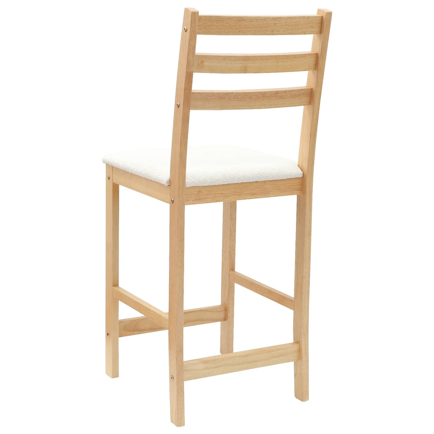 Spisestoler 2 pcs Naturlig 40 x 47,5 x 99,5 cm Solid Gummitre vidaXL