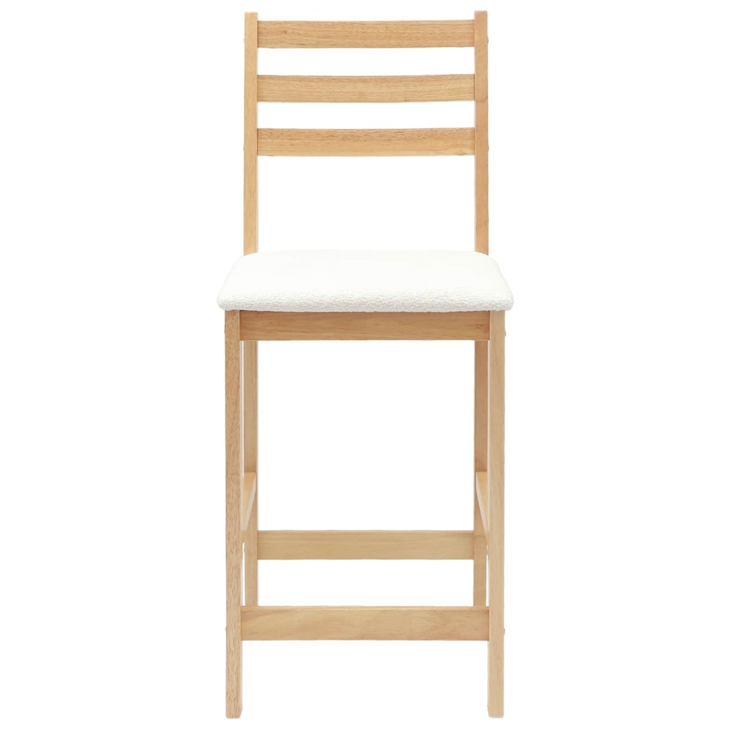 Spisestoler 2 pcs Naturlig 40 x 47,5 x 99,5 cm Solid Gummitre vidaXL
