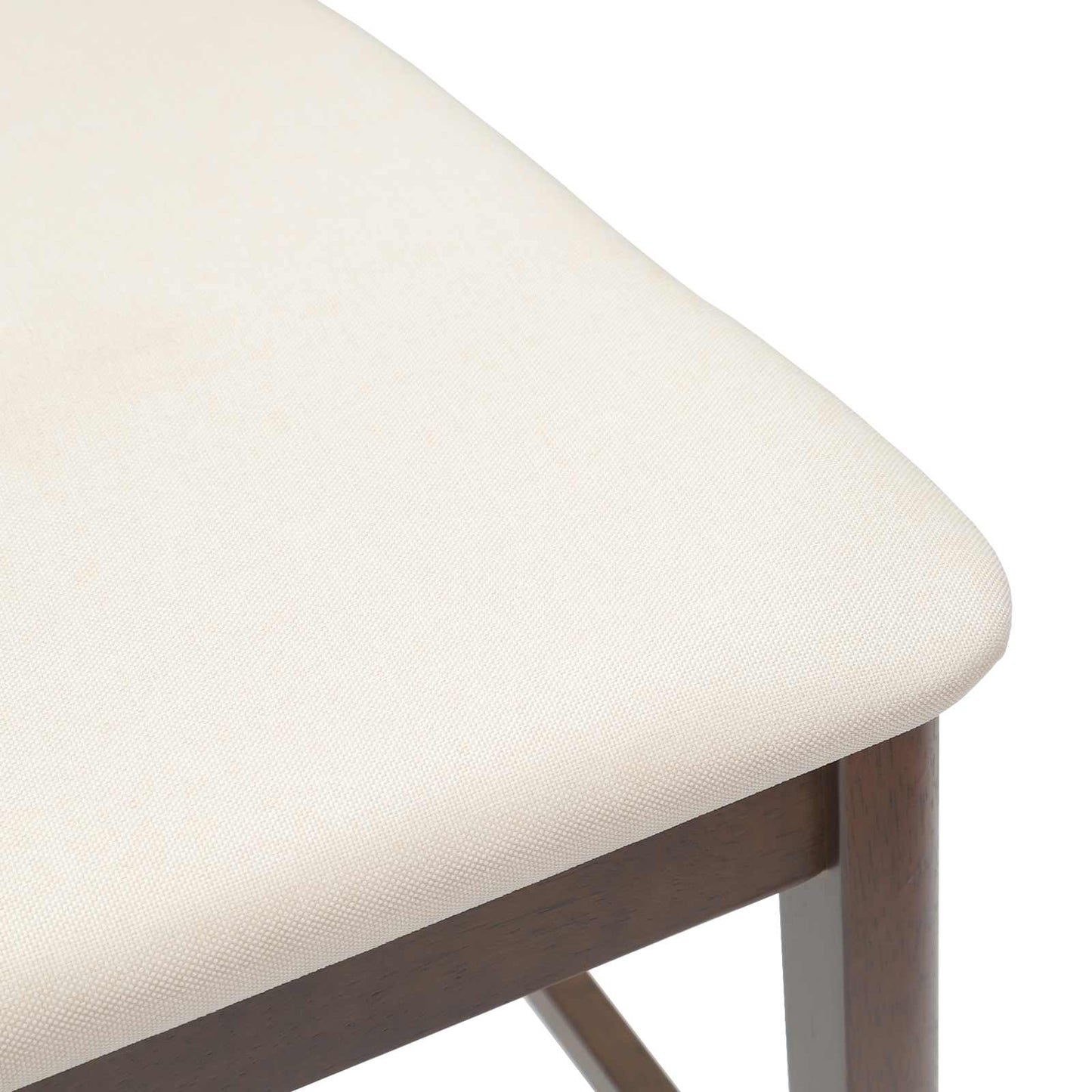 Spisestoler 2 pcs Lys Brun 48 x 49 x 95 cm Solid Gummitre vidaXL