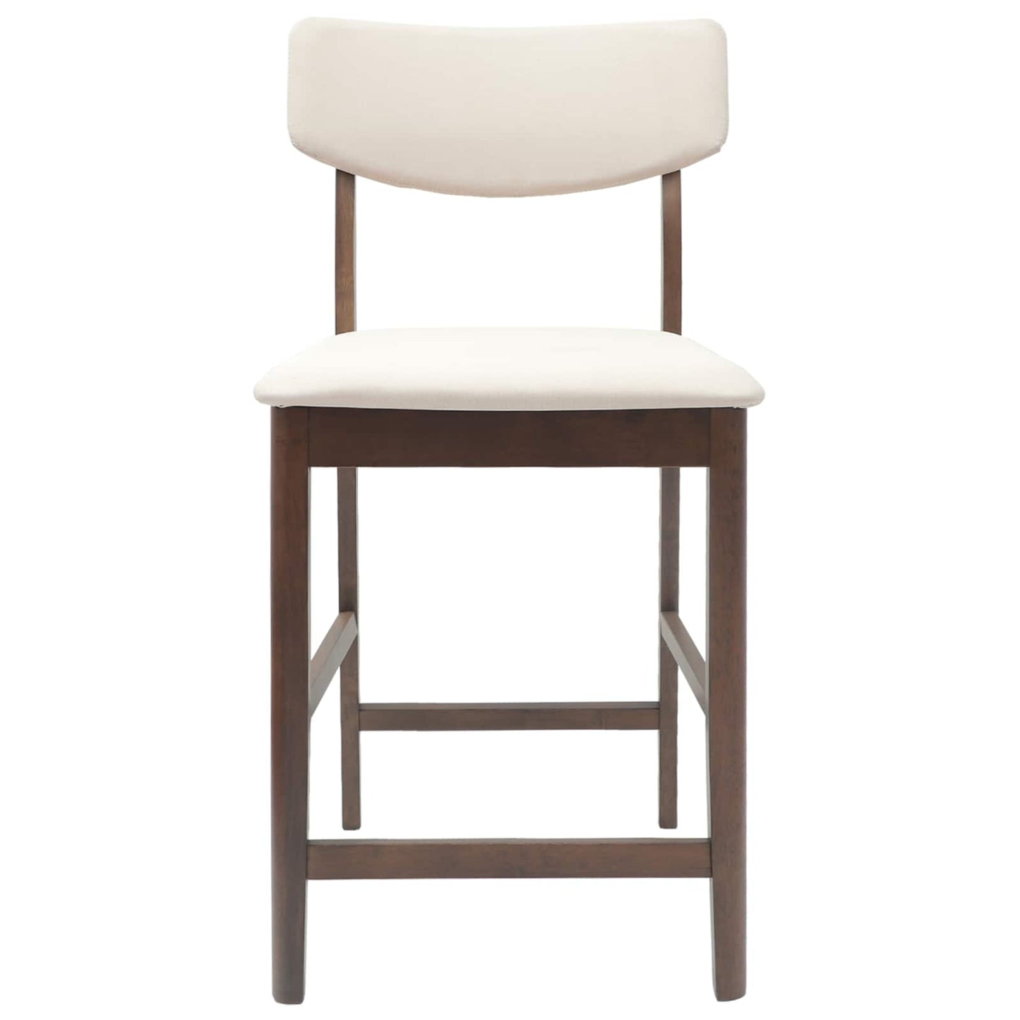 Spisestoler 2 pcs Lys Brun 48 x 49 x 95 cm Solid Gummitre vidaXL