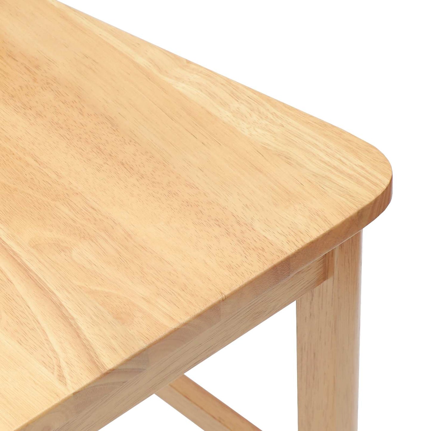Spisestoler 2 pcs Naturlig 48 x 49 x 95 cm Solid Gummitre vidaXL