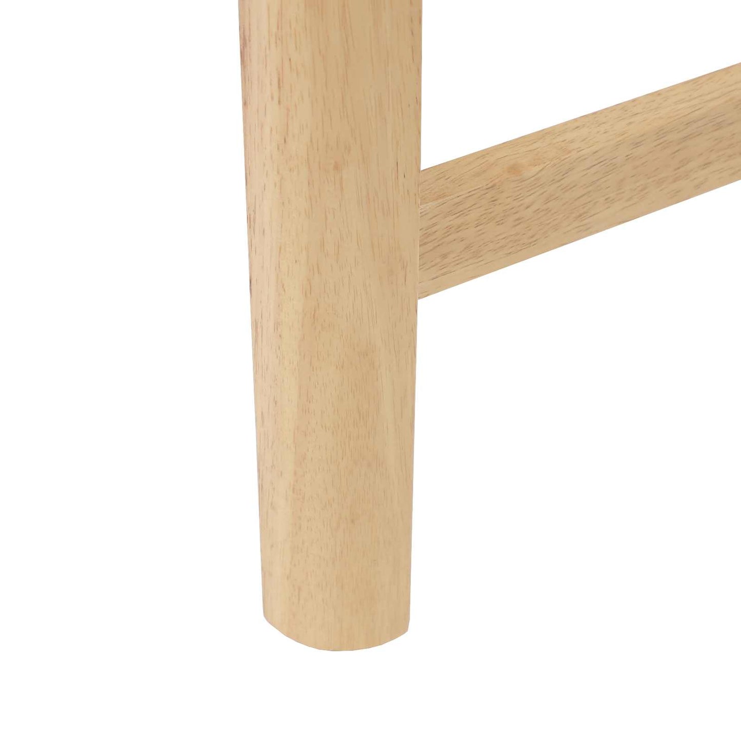 Spisestoler 2 pcs Naturlig 48 x 49 x 95 cm Solid Gummitre vidaXL