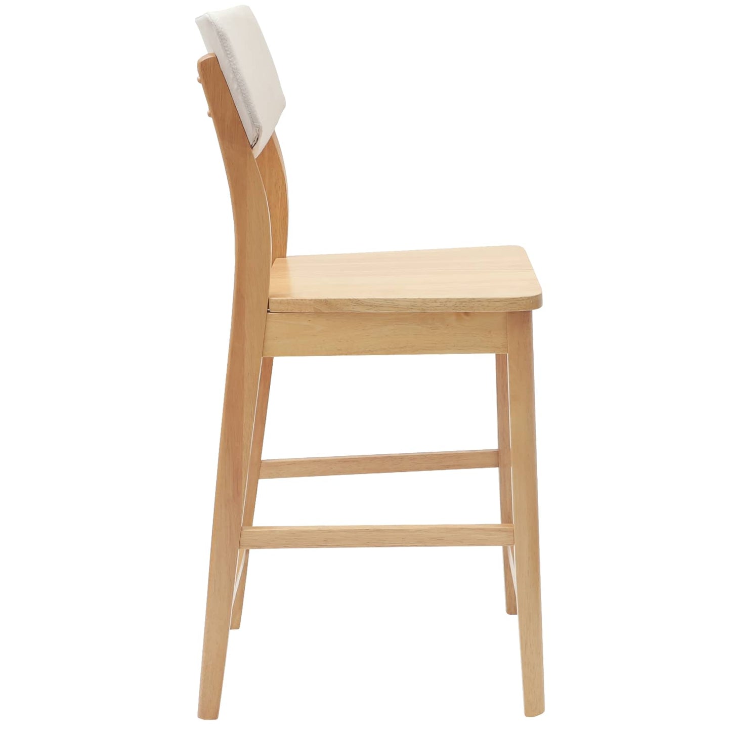 Spisestoler 2 pcs Naturlig 48 x 49 x 95 cm Solid Gummitre vidaXL