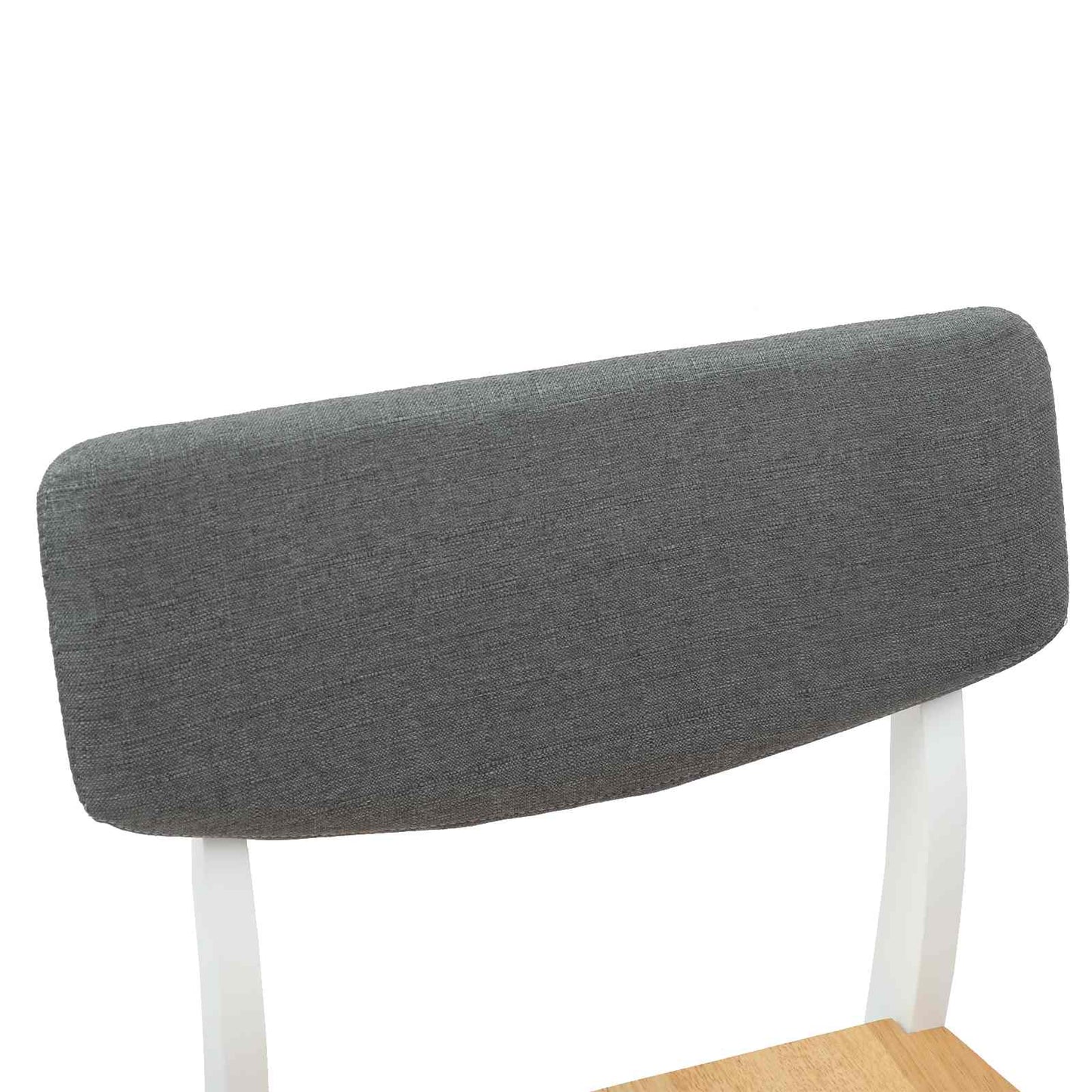 Spisestoler 2 pcs Hvit 48 x 49 x 95 cm Solid Gummitre vidaXL